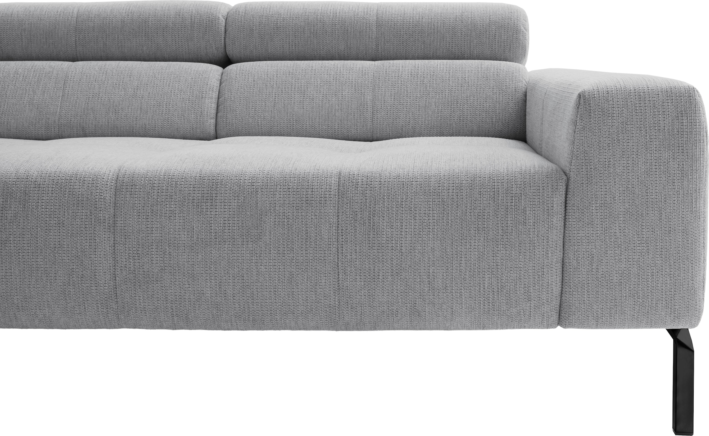 Home affaire Ecksofa »Claya Move, L-Form, Kopf- & Rückenverstellung, Breite 282 cm« Moderne Steppung, weicher Polsteraufbau & saugroboterfreundliche Höhe