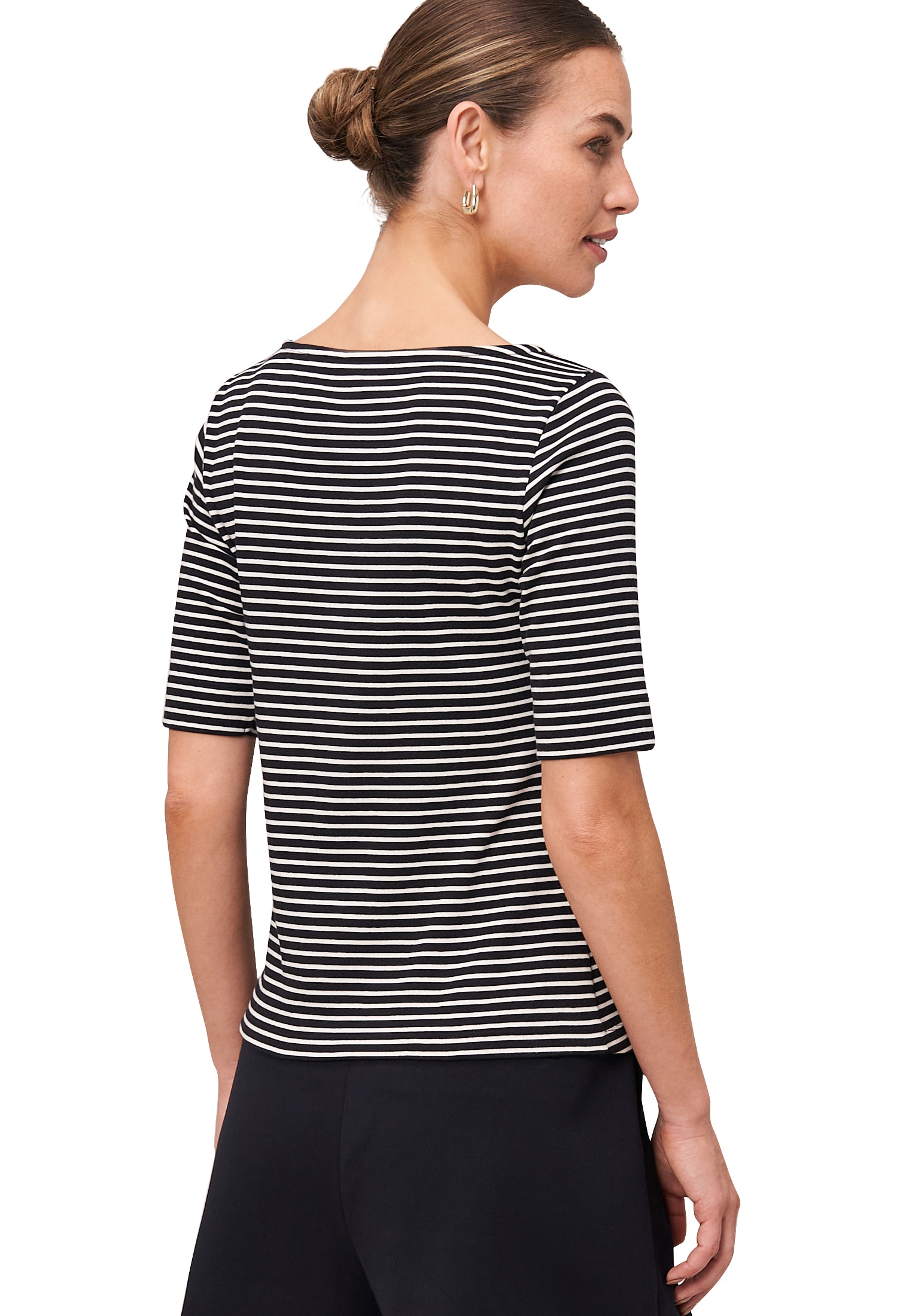 Zero T-Shirt »Ringelshirt mit U-Boot Ausschnitt«