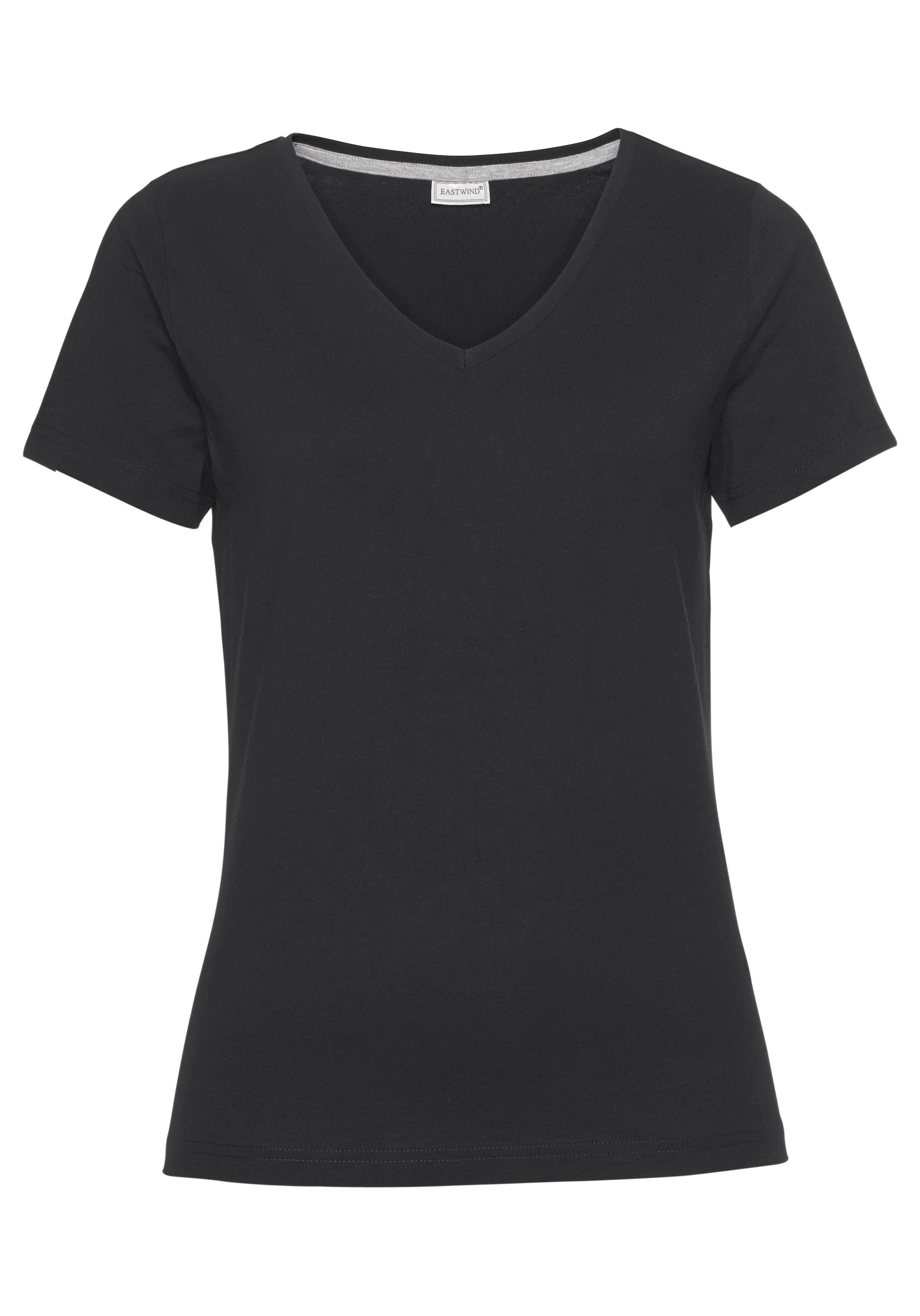 Eastwind T-Shirt, (Packung, 3 tlg., 3er-Pack), Kurzarm, figurumspielend, aus Baumwolle, im 3er-Pack