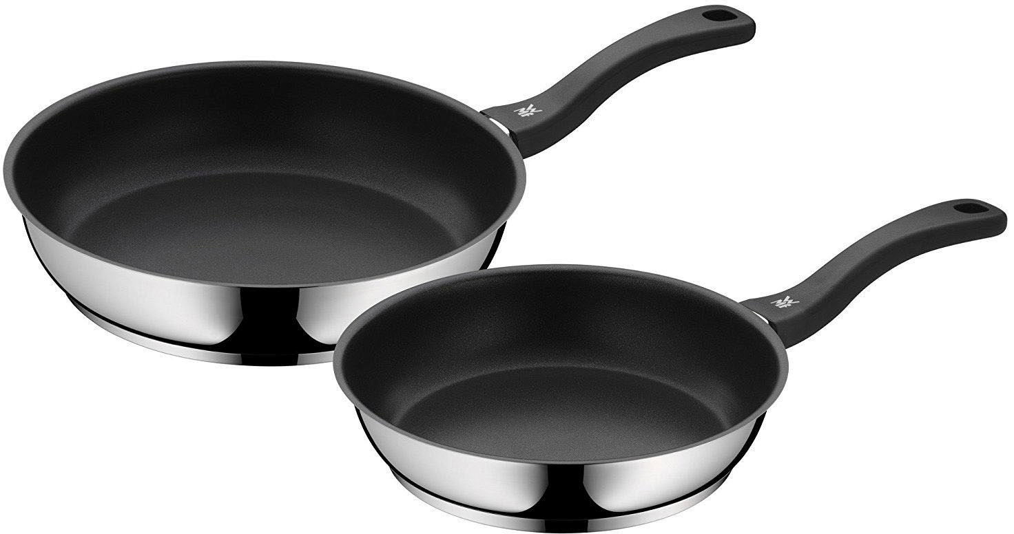 WMF Topf-Set »Inspiration«, Cromargan® Edelstahl Rostfrei 18/10, (Set, 11 tlg., 9-teiliges Topf-Set, 2-teiliges Pfannen-Set), inkl. 2-teiliges Pfannen-Set Devil, Induktion