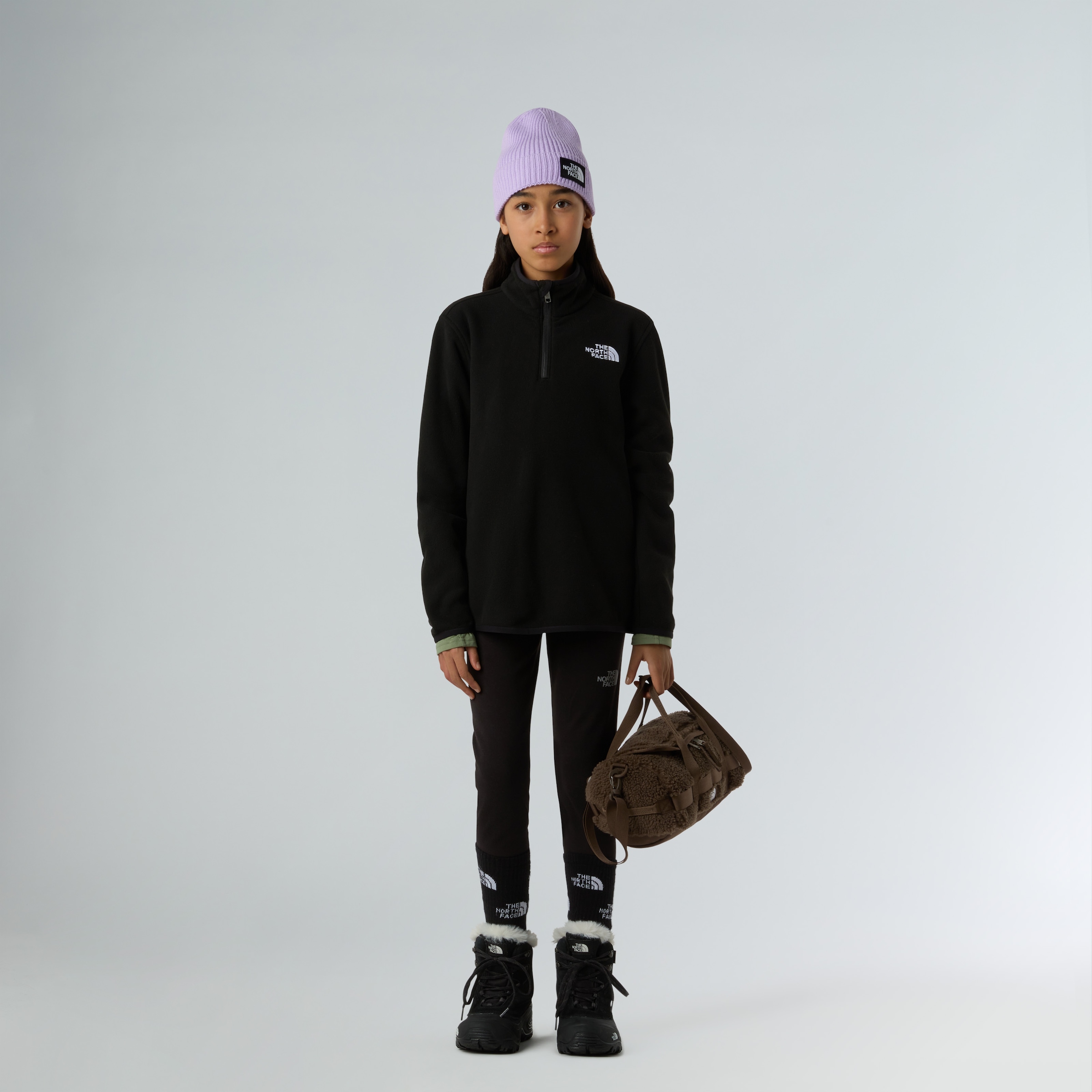 The North Face Strickfleece-Pullover für Kinder und Jugendliche, feuchtigkeitsabweisendes Material