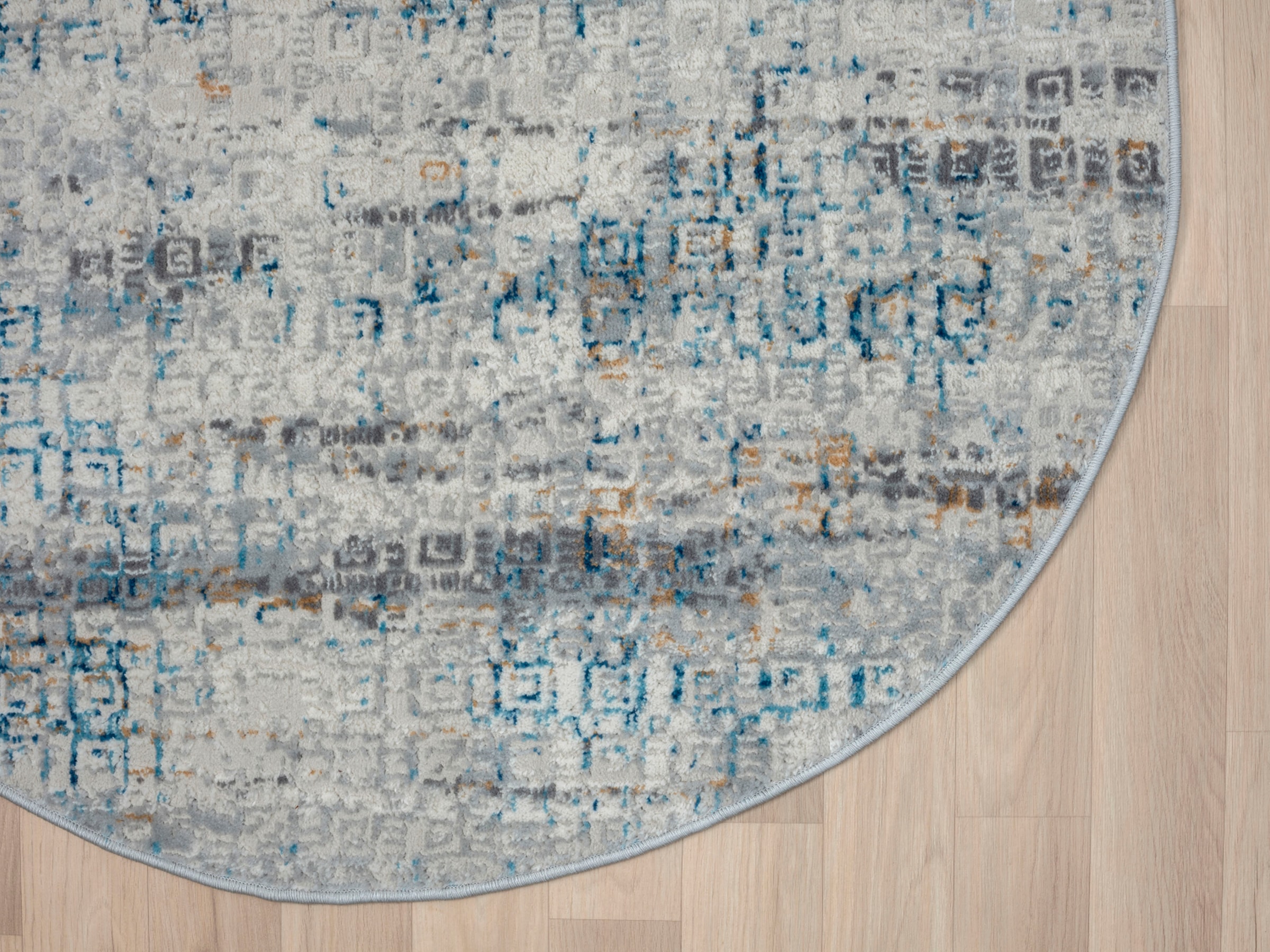 Myflair Möbel & Accessoires Teppich »My Look 2« rund 8 mm Höhe Kurzflor, Ethno-Design, besonders weich durch Microfaser