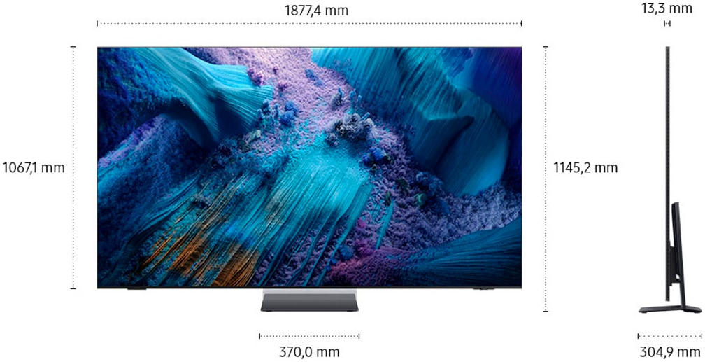 Samsung QLED-Fernseher »GQ85QN990FT«, 8K Ultra HD, Smart-TV, 8K AI Upscaling Pro & Glare Free, Wireless One Connect Box, Art Store