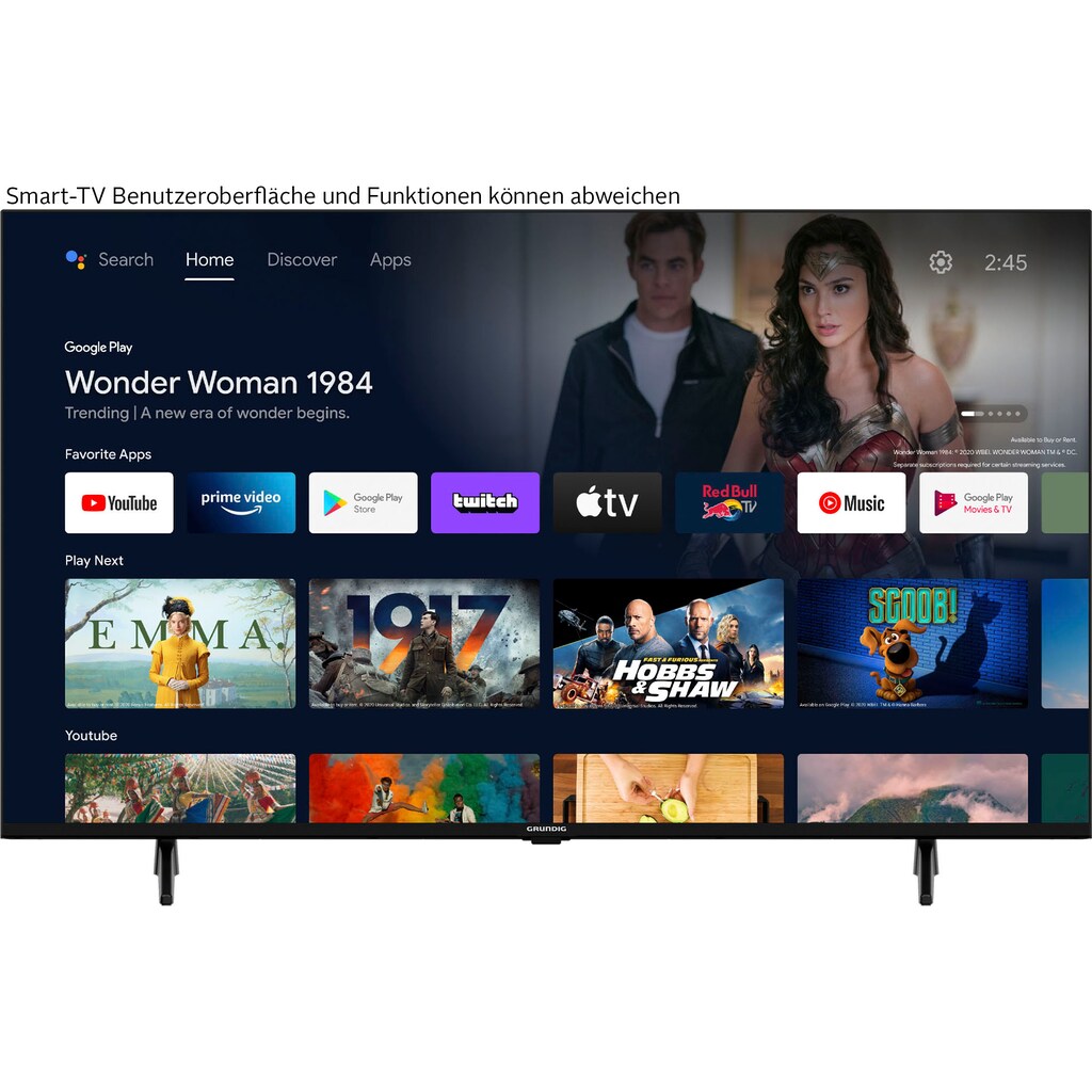 Grundig LED-Fernseher »43 VOE 73 AU5T00«, 108 cm/43 Zoll, 4K Ultra HD, Android TV