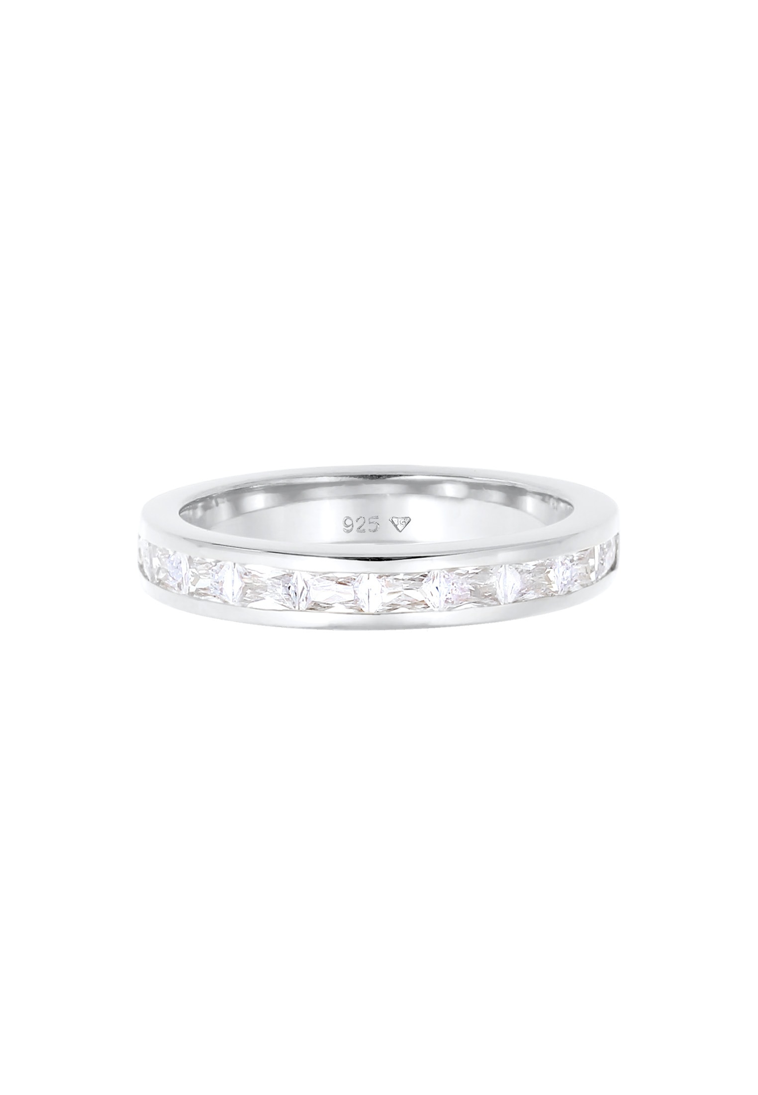 Elli Silberring »Ring Bandring Memory Zirkonia Verlobung 925 Silber«