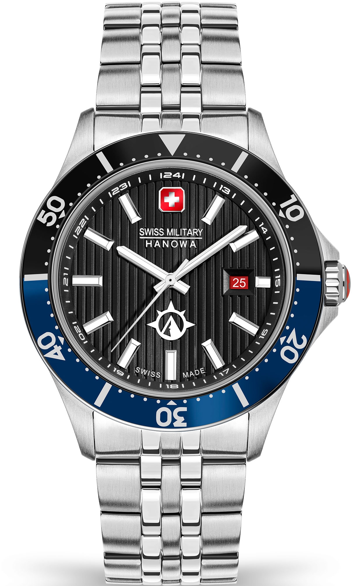 Swiss Military Hanowa Schweizer Uhr »FLAGSHIP X, SMWGH2100603«, Quarzuhr, Armbanduhr, Herrenuhr, Datum, Saphirglas, analog