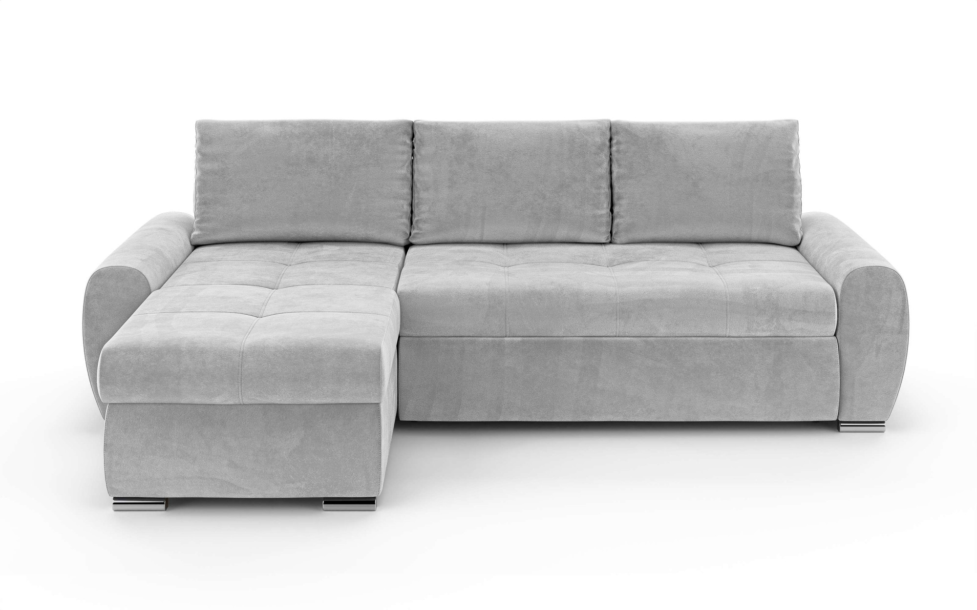 INOSIGN Ecksofa »HAVERHILL Schlafsofa mit Bettkasten, Maße B/H/T: 237/89/166 cm«, L-Form mit Recamiere links oder rechts bestellbar, Wellenunterfederung