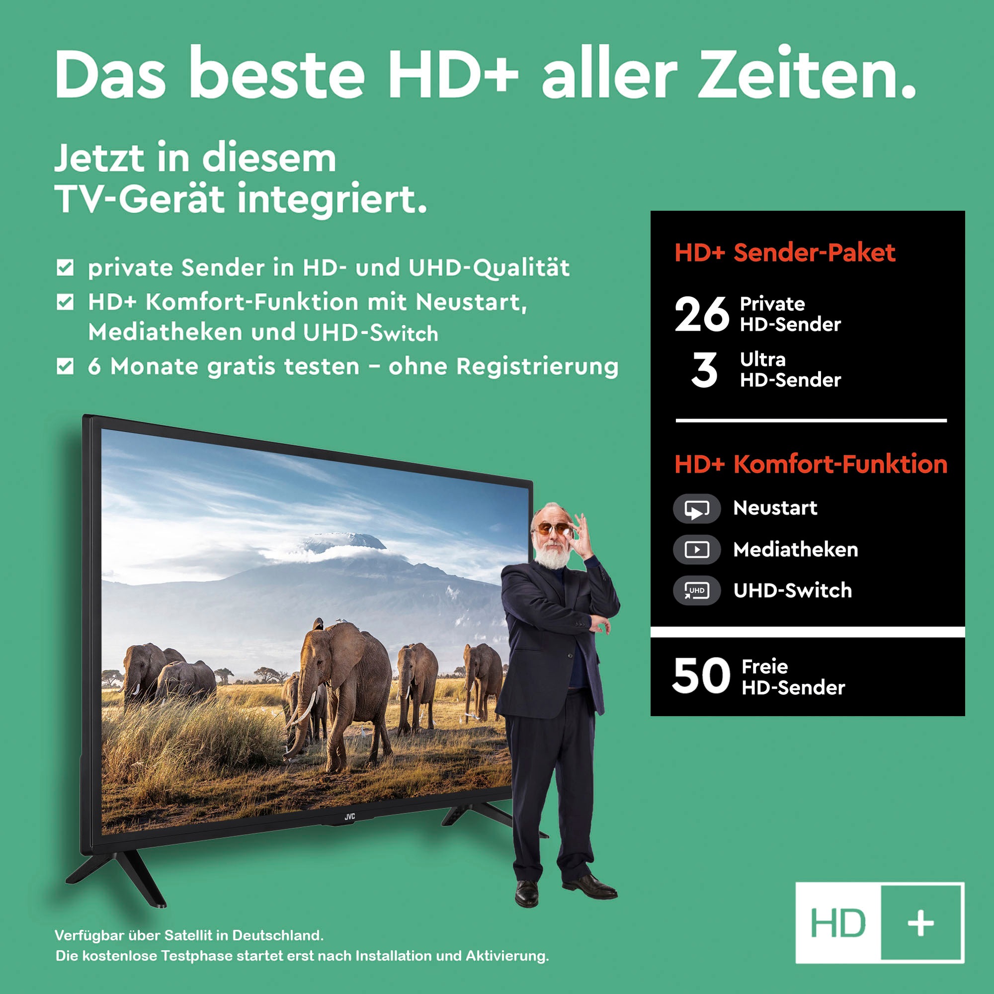 JVC LED-Fernseher »LT-40VF3056«, Full HD, Smart-TV