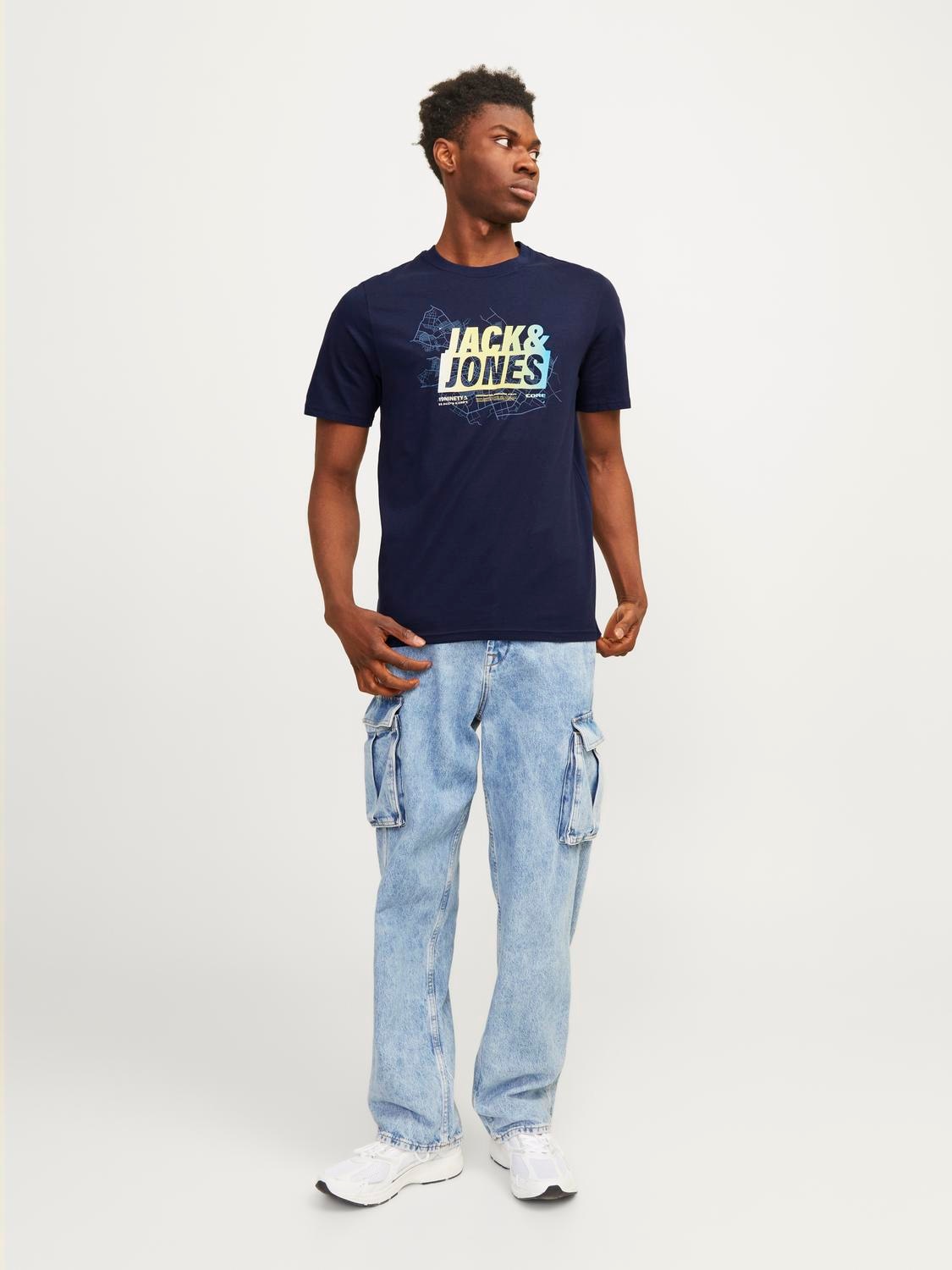 Jack & Jones T-Shirt »JCOMAP SUMMER LOGO TEE SS CREW NECK SN«