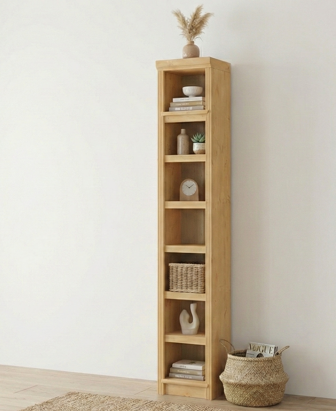 OTTO home Bücherregal »Soeren Regal B/T/H: 40/29/220 cm« Kiefer FSC®-zertifiziert, 7 Fächer und 6 Einlegeböden