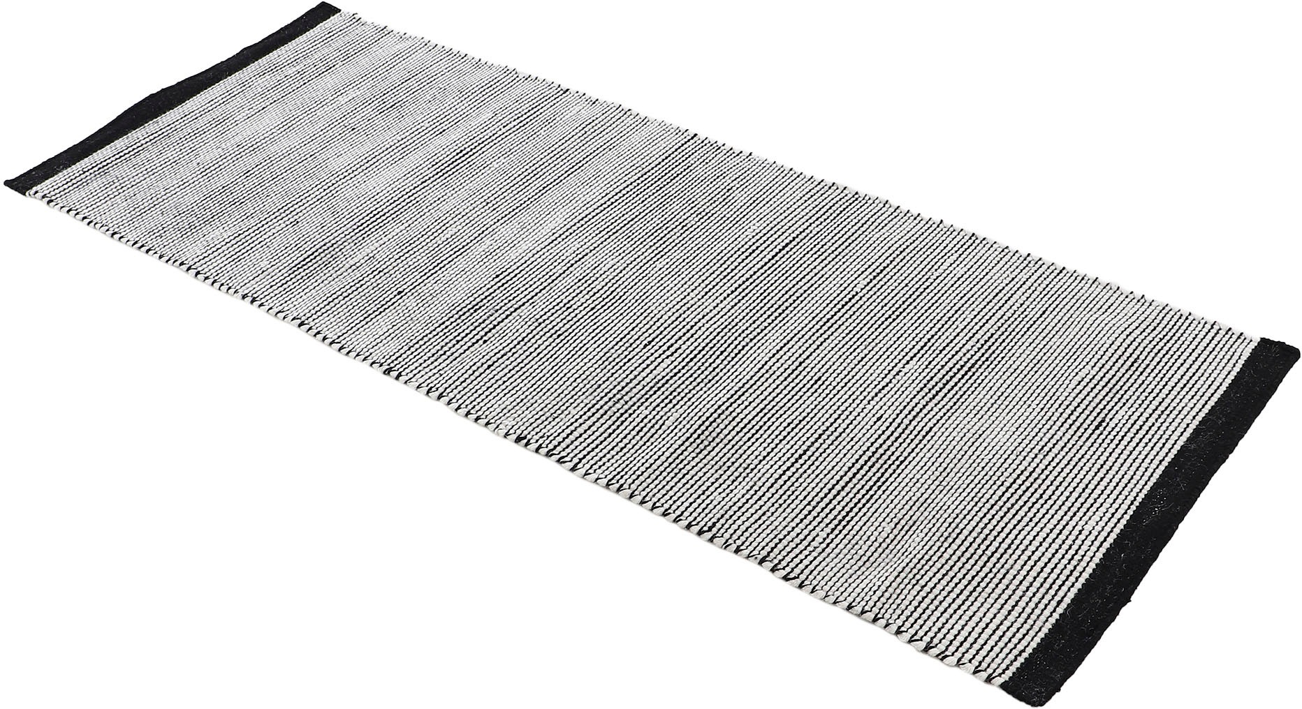 carpetfine Wollteppich »Mona,  auch als Läufer«, rechteckig, 5 mm Höhe, 80% Wolle, Wendeteppich aus Wolle/Baumwolle, Wohnzimmer