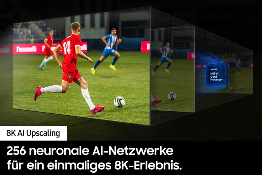 Samsung QLED Mini LED-Fernseher »GQ65QN800DT«, 8K Ultra HD, Smart-TV, Neural Quantum 8K AI Gen2 Prozessor, bis zu 165Hz, AI Upscaling, KI TV