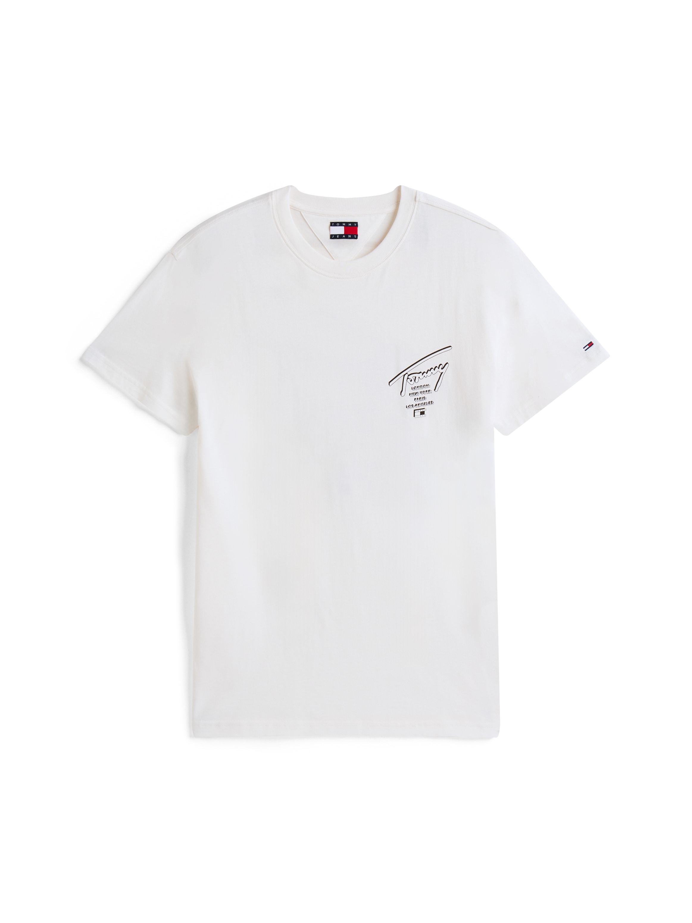Tommy Jeans T-Shirt »TJM SIGN CITY TEE EXT«, Rundhals, regular fit, großer Rückenprint