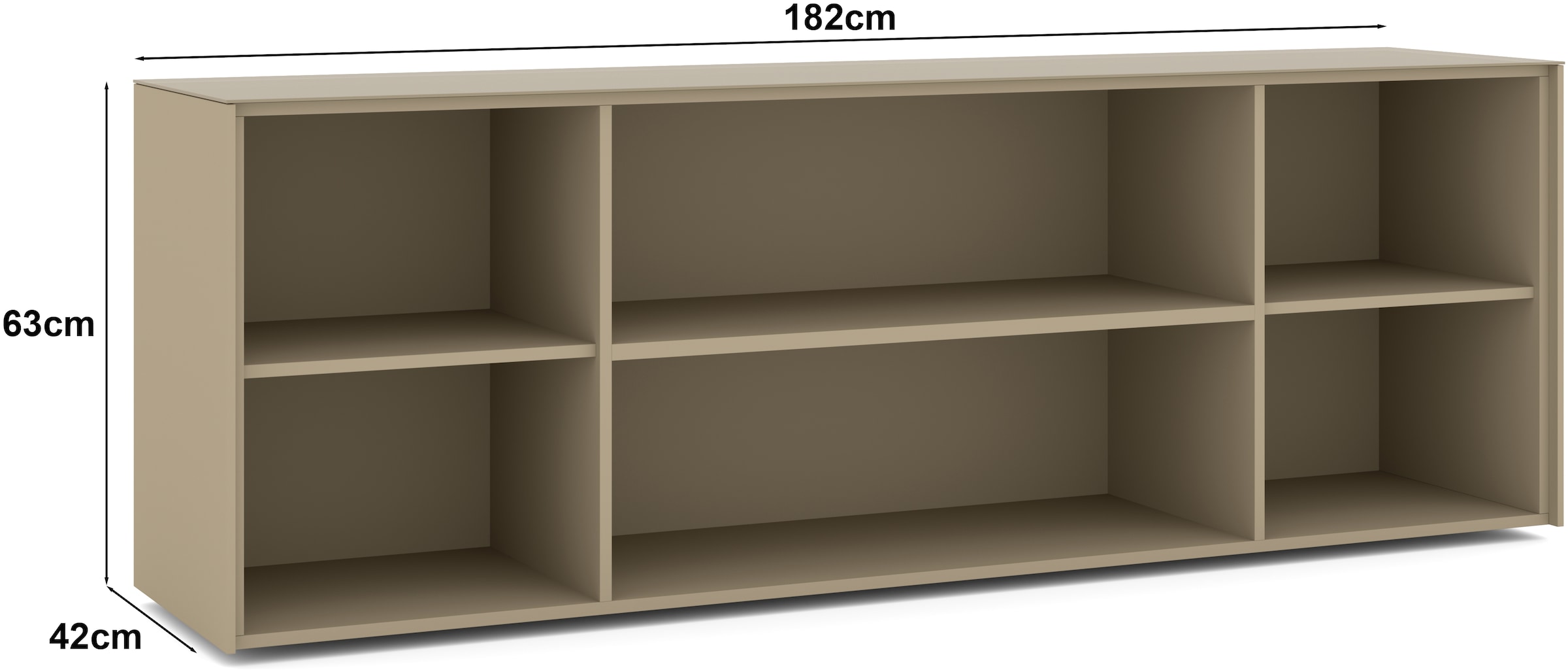 set one by Musterring Lowboard »Reno« 1 Stk. tlg. Mit Gleitern und in verschiedenen Farben erhältlich