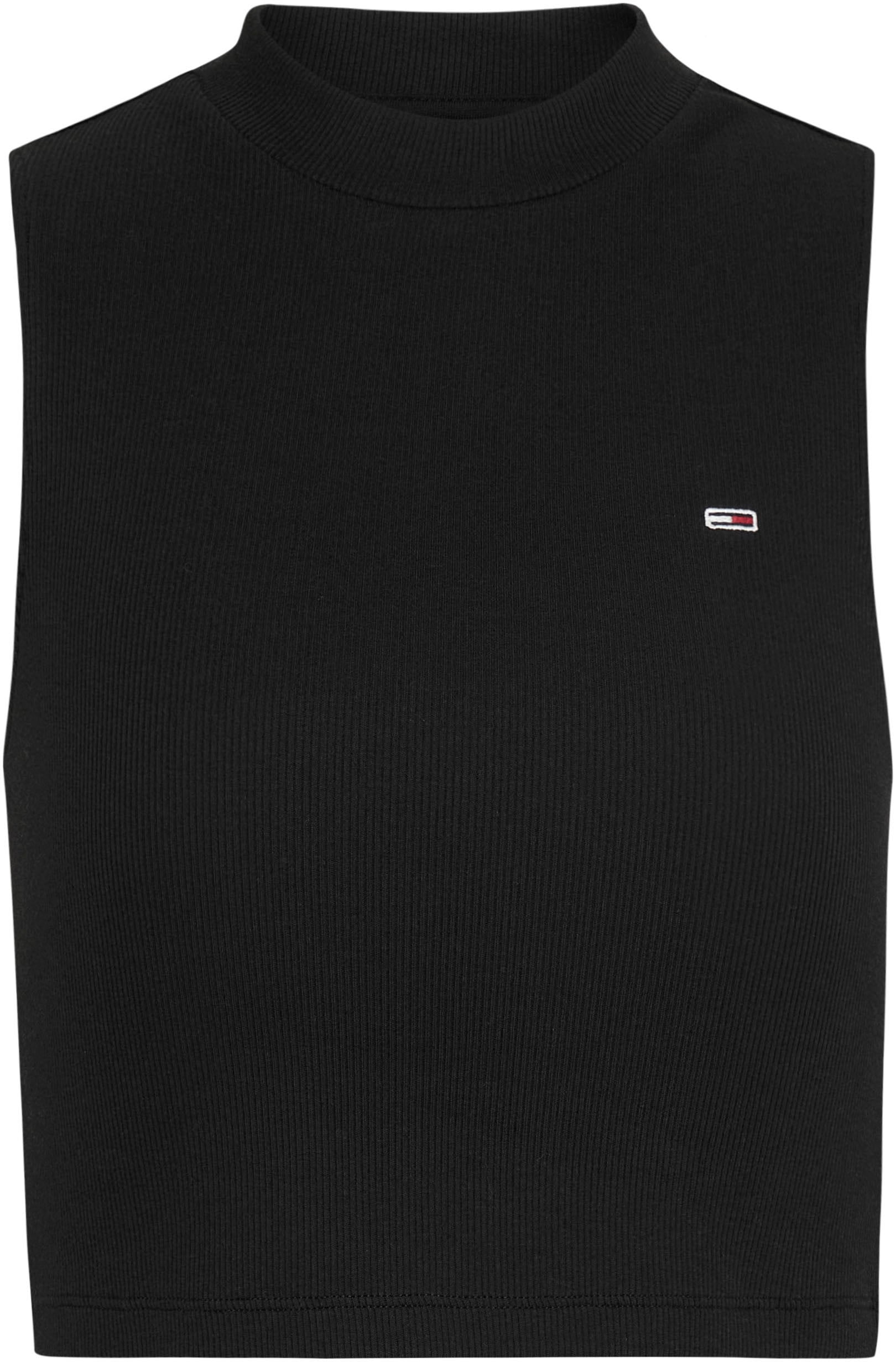 Tommy Jeans Tanktop »TJW CRP MOCKNECK RIB TANK«, mit Logostickerei
