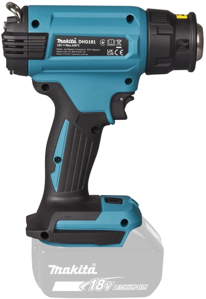 Makita Akku-Heißluftgebläse »DHG181ZK«, LXT 18V • 120-200 l/min • 550° C, mit Koffer, ohne Akku und Ladegerät