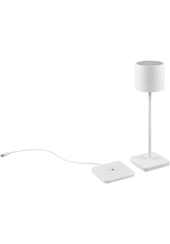 LED Außen-Akku-Tischleuchte »Fernandez«, USB Ladestation, dimmbar, Lichtfarbe einstellbar