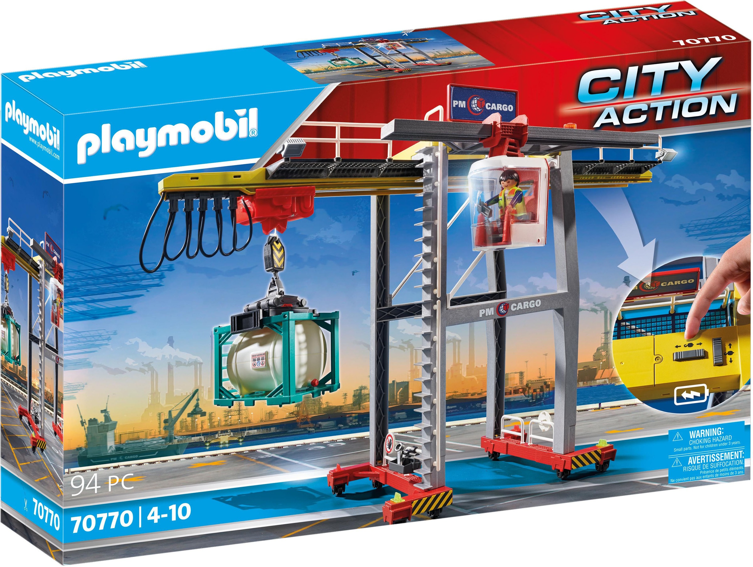 Playmobil Konstruktions Spielset Portalkran Mit Containern City Action 94 St Made In Germany Bequem Kaufen Universal At