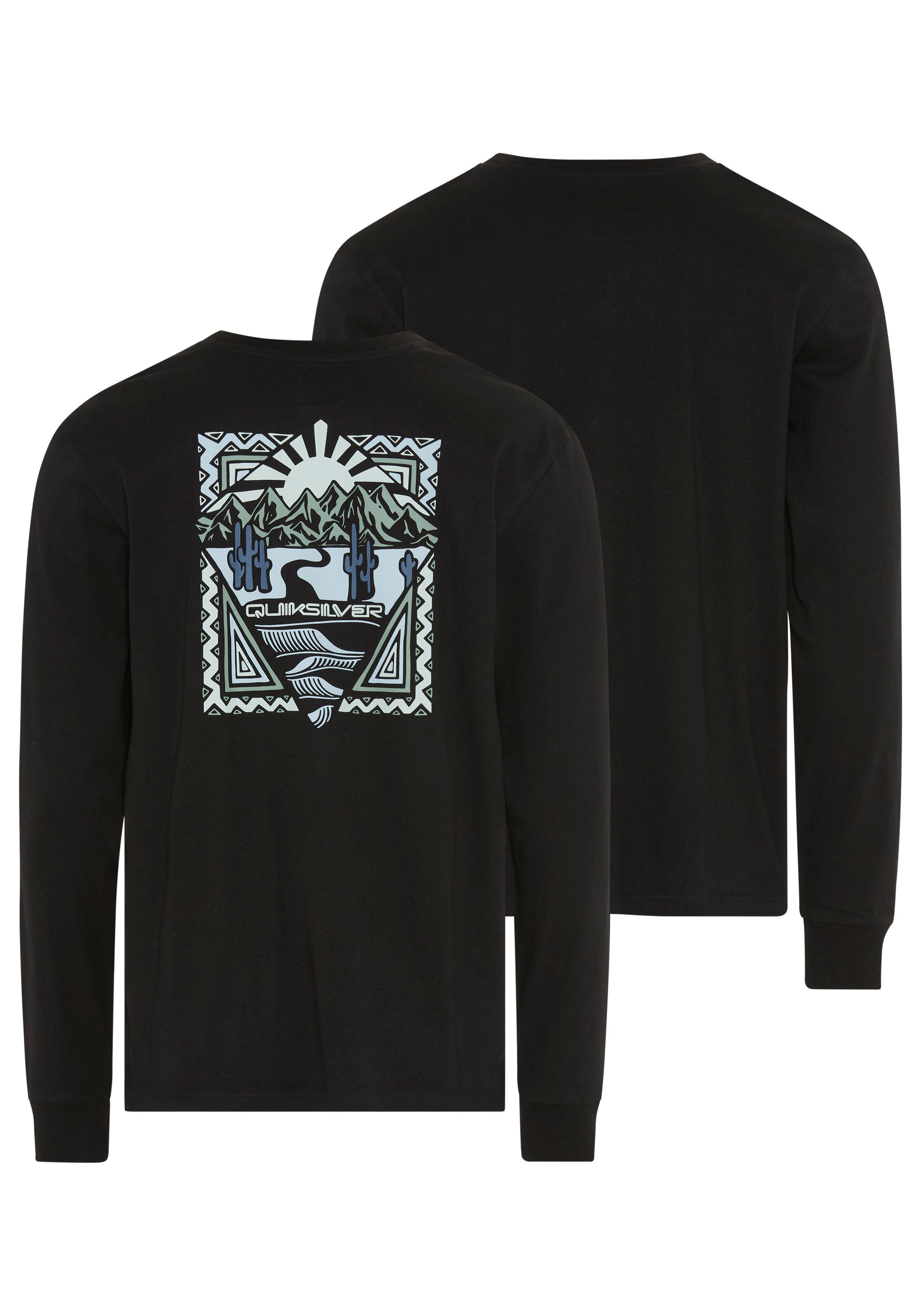 Quiksilver Langarmshirt »DESERT WAVE BEYOND WAVE LS PAK« 2 für sportliche Aktivitäten und Streetwear, aus Baumwolle