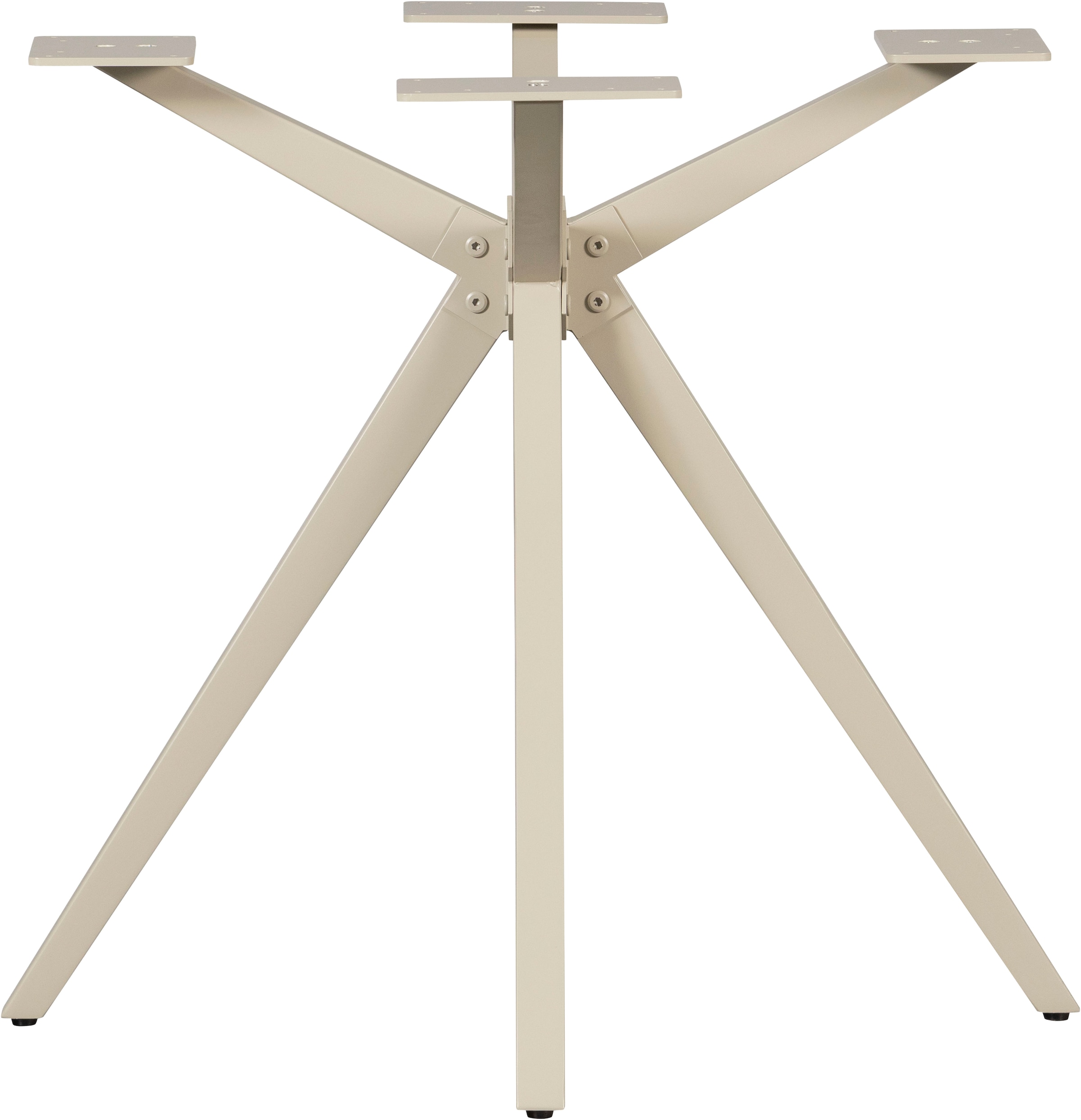 WOOOD Tischbein »Tablo Holland aus Metall mit Pulverbeschichtung Ø 80 x H 72 cm« Kreuzgestell Ø 3,5 cm, Tragkraft 120 kg, einfach zu montieren
