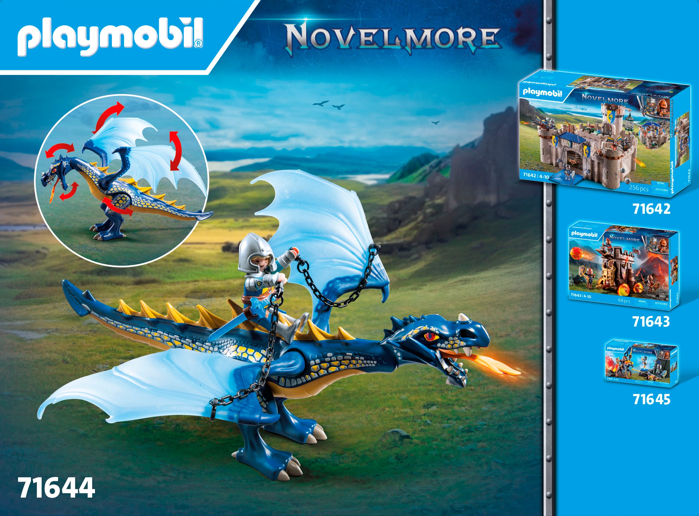 Playmobil® Konstruktions-Spielset »Drache im Gefecht (71644), Novelmore« Made in Europe