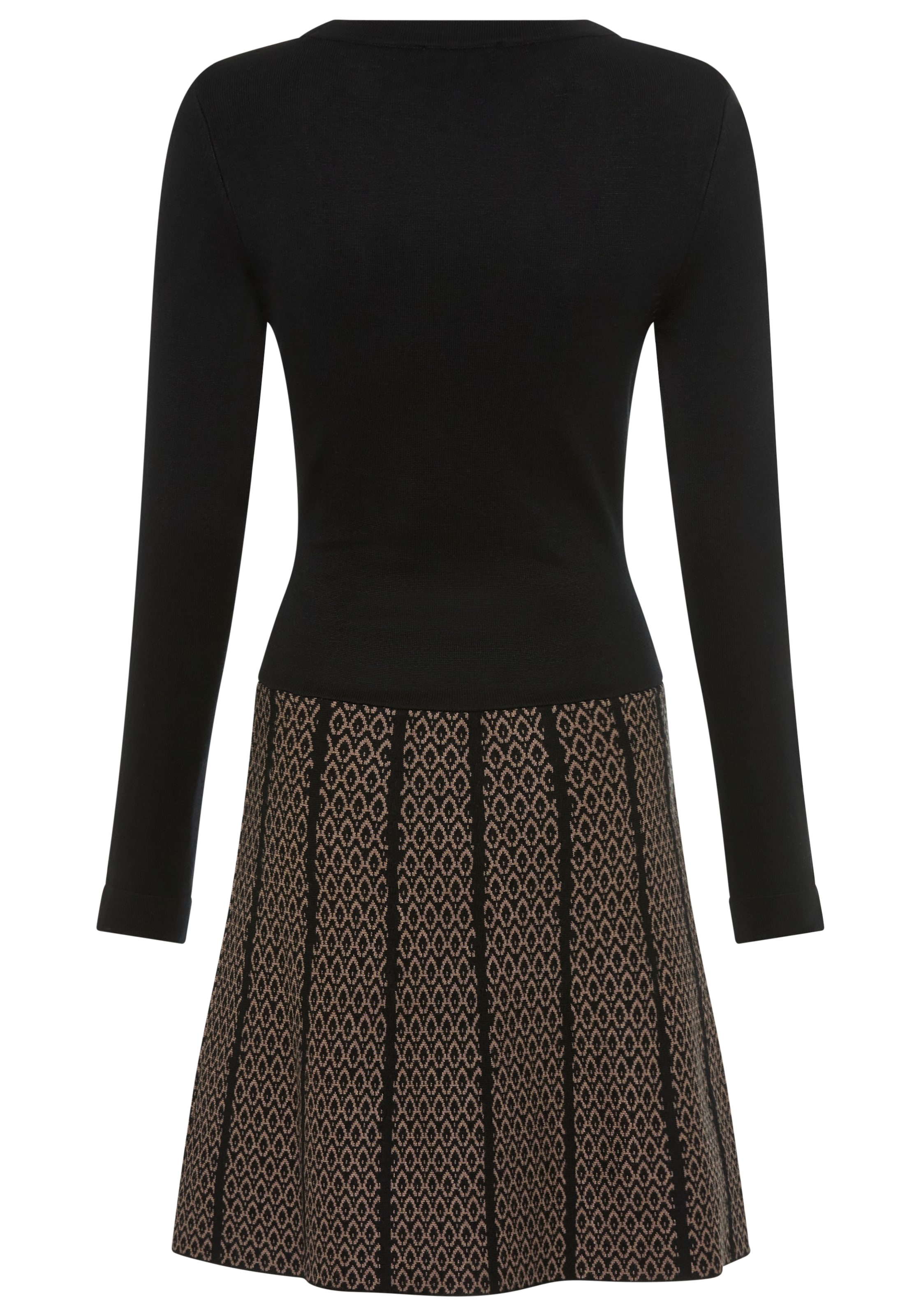Melrose Strickkleid, für Partys, figurbetont mit trendy Jacquard Muster