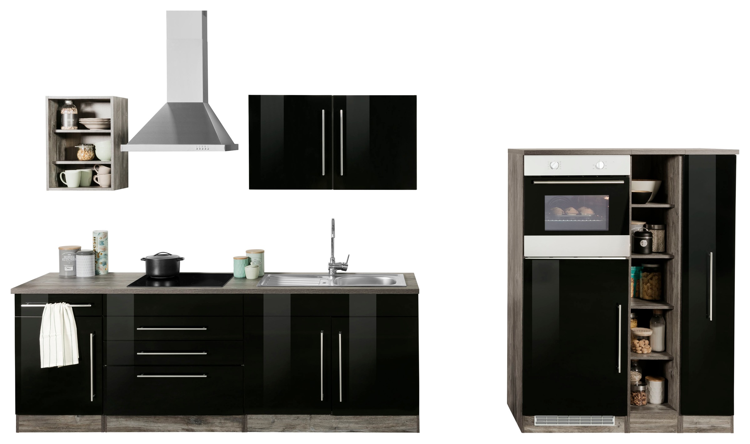 HELD MÖBEL Küchenzeile »Samos«, mit Breite auf Rechnung cm kaufen 350 E-Geräten