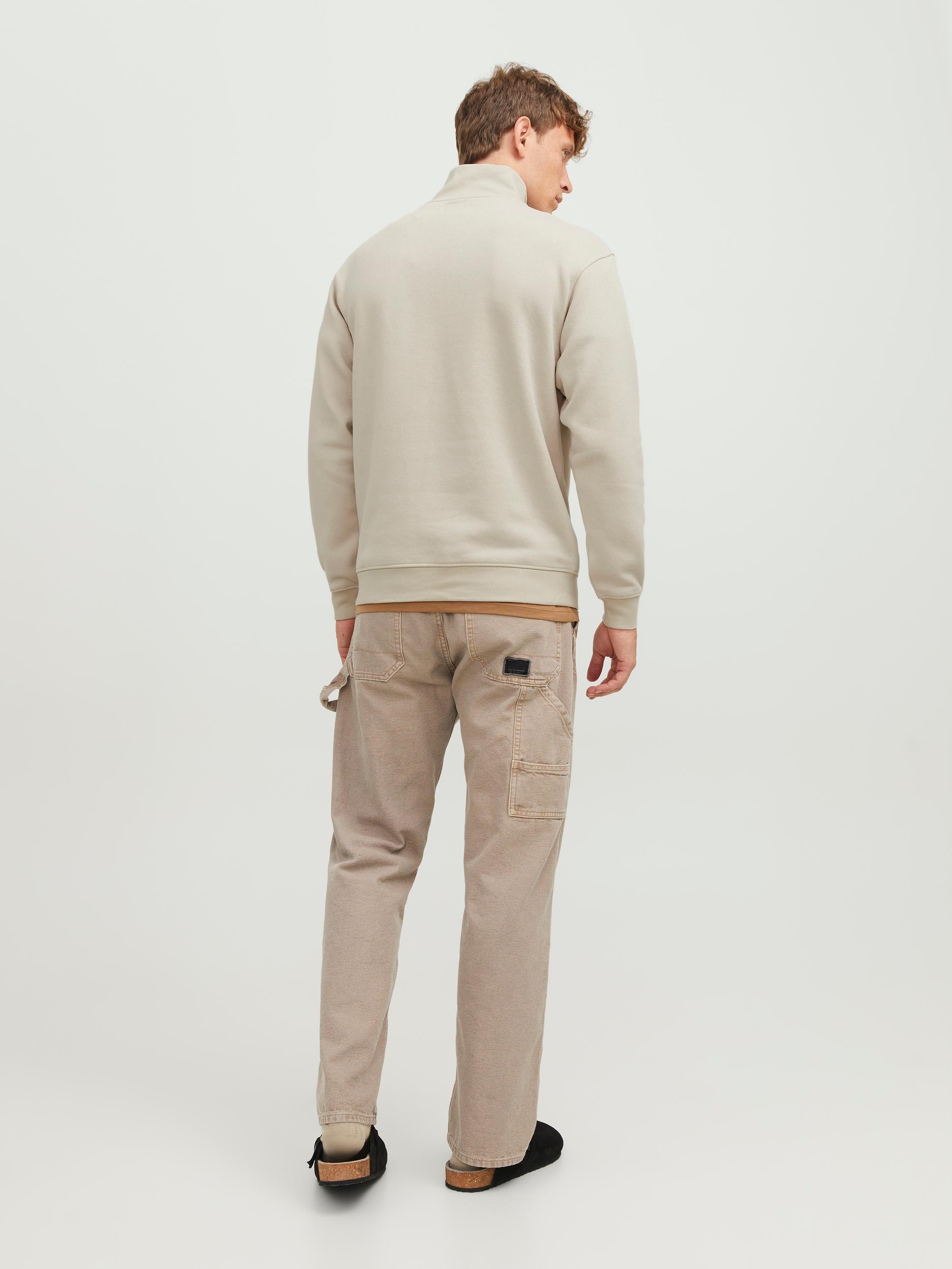 Jack & Jones Sweatshirt »JJEBRADLEY SWEAT HALF ZIP NOOS«, mit Troyer Kragen
