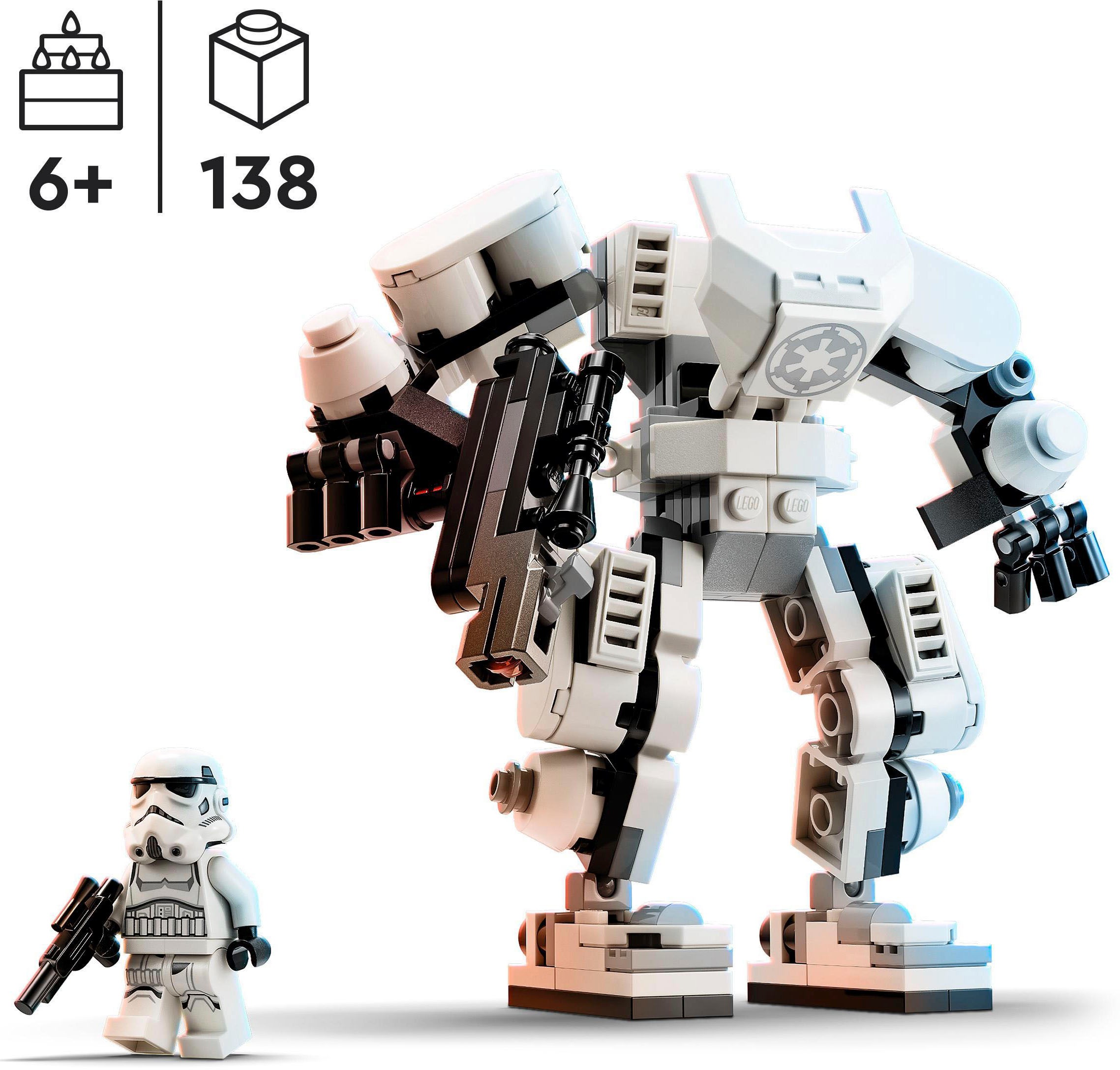 LEGO® Konstruktionsspielsteine »Sturmtruppler Mech (75370), LEGO® Star Wars«, (138 St.), Made in Europe