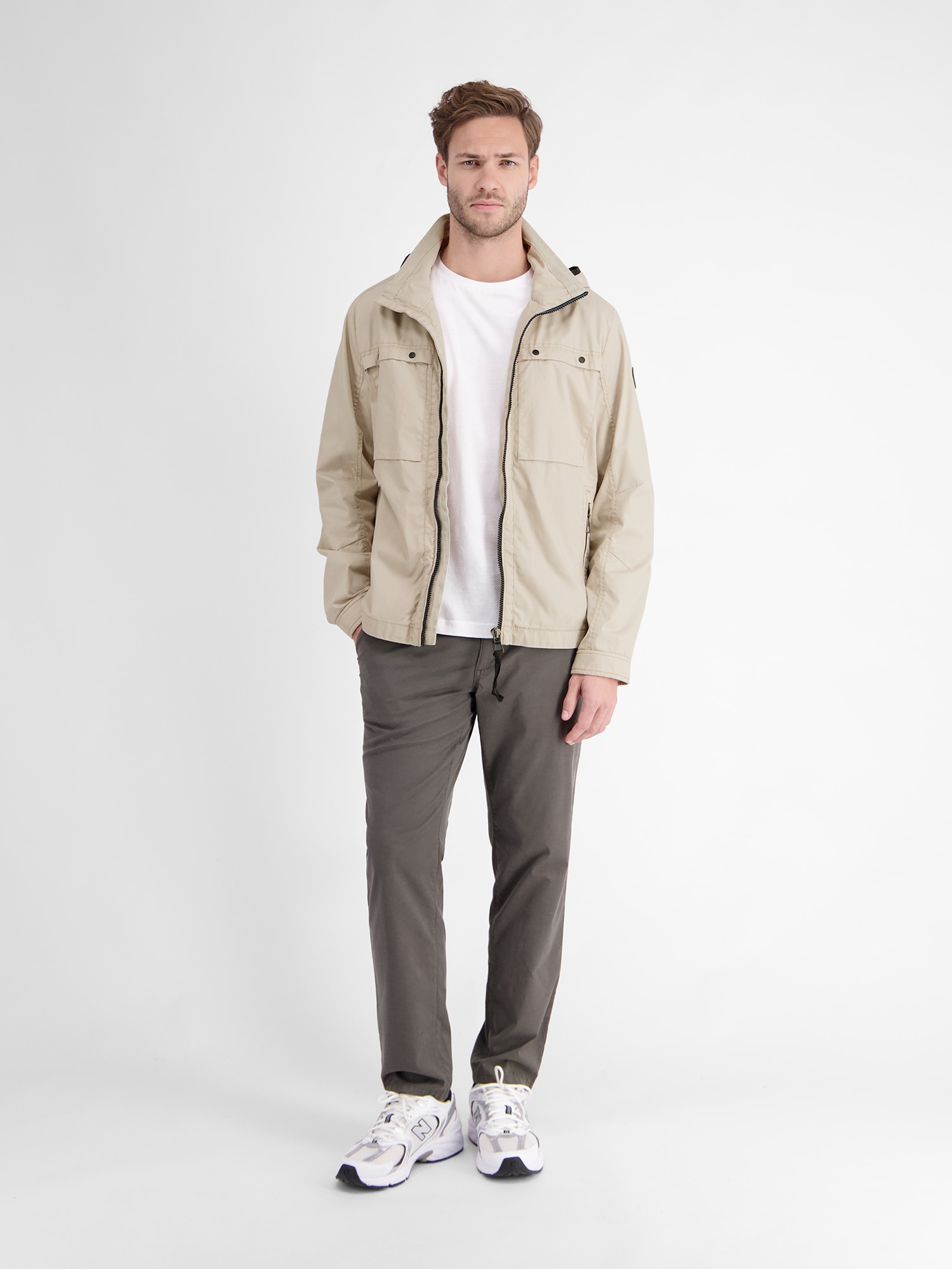 LERROS Outdoorjacke »LERROS Übergangsjacke mit Details«, ohne Kapuze, Wasserabweisend