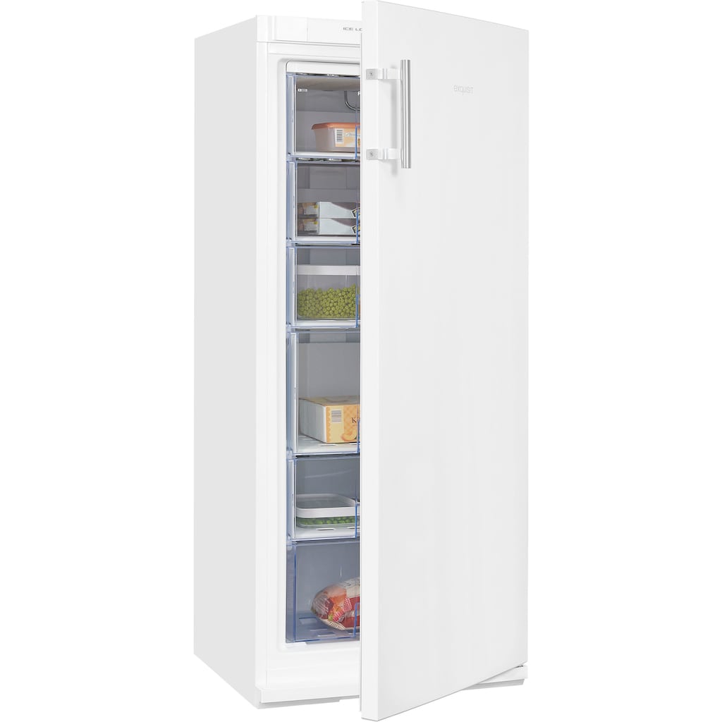 exquisit Gefrierschrank »GS22-H-280E weiss«, 145 cm hoch, 60 cm breit