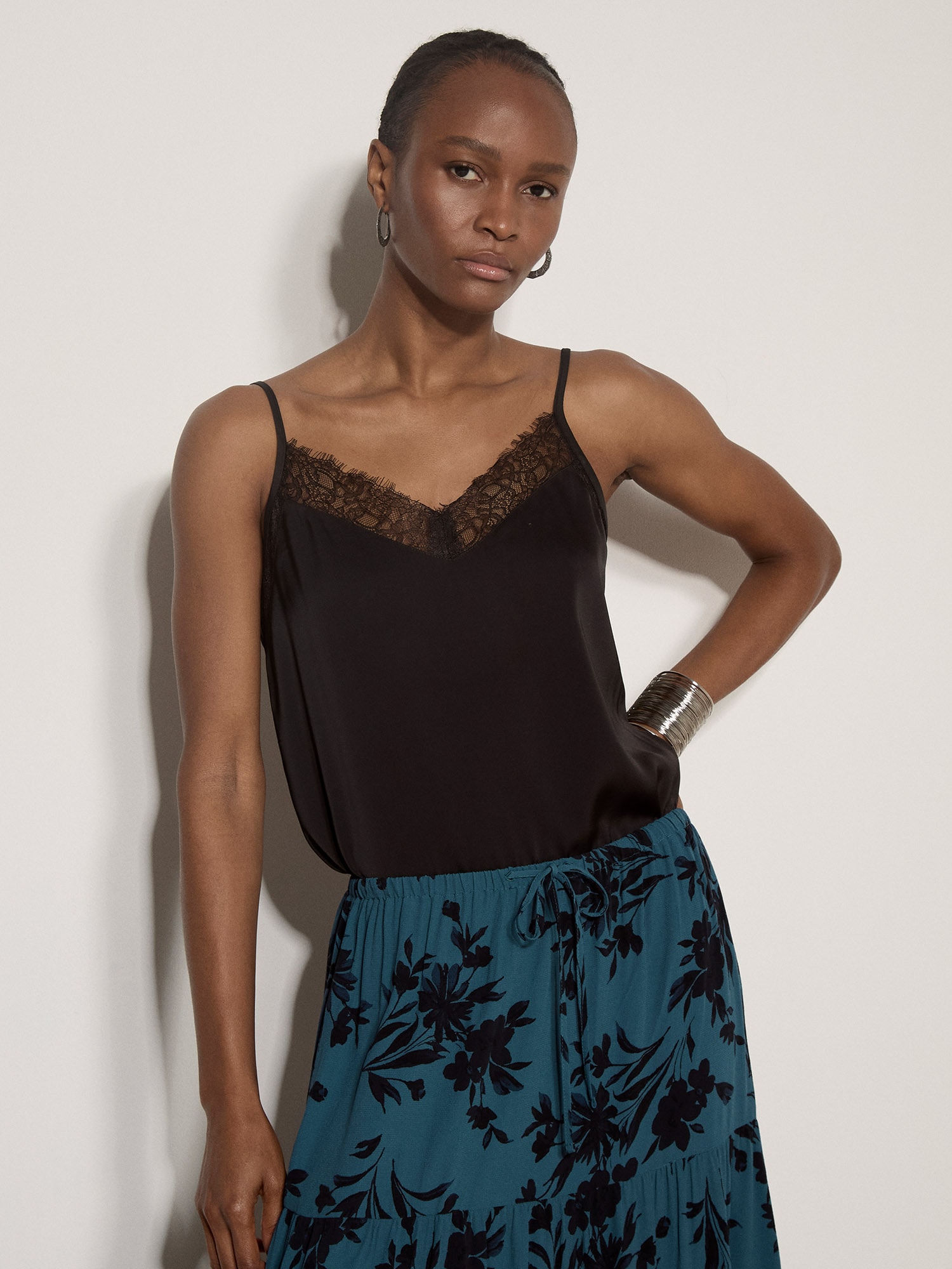 Apricot Spitzentop »Satin-Camisole-Top« mit Spitze