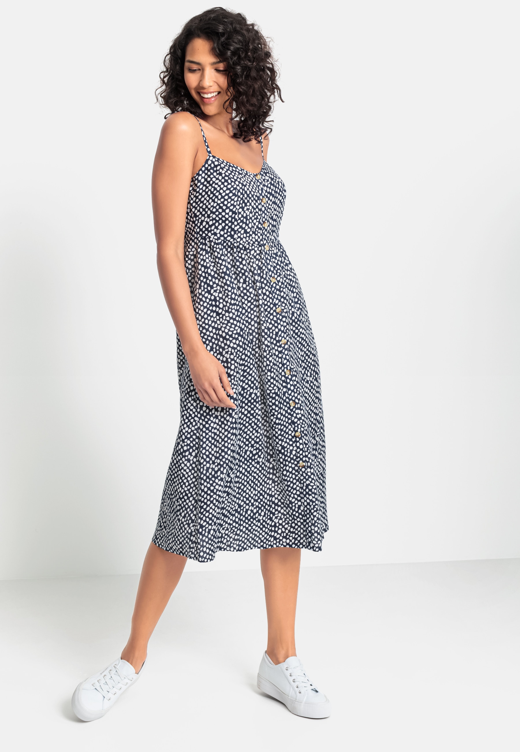 LASCANA Sommerkleid aus Leinenmix