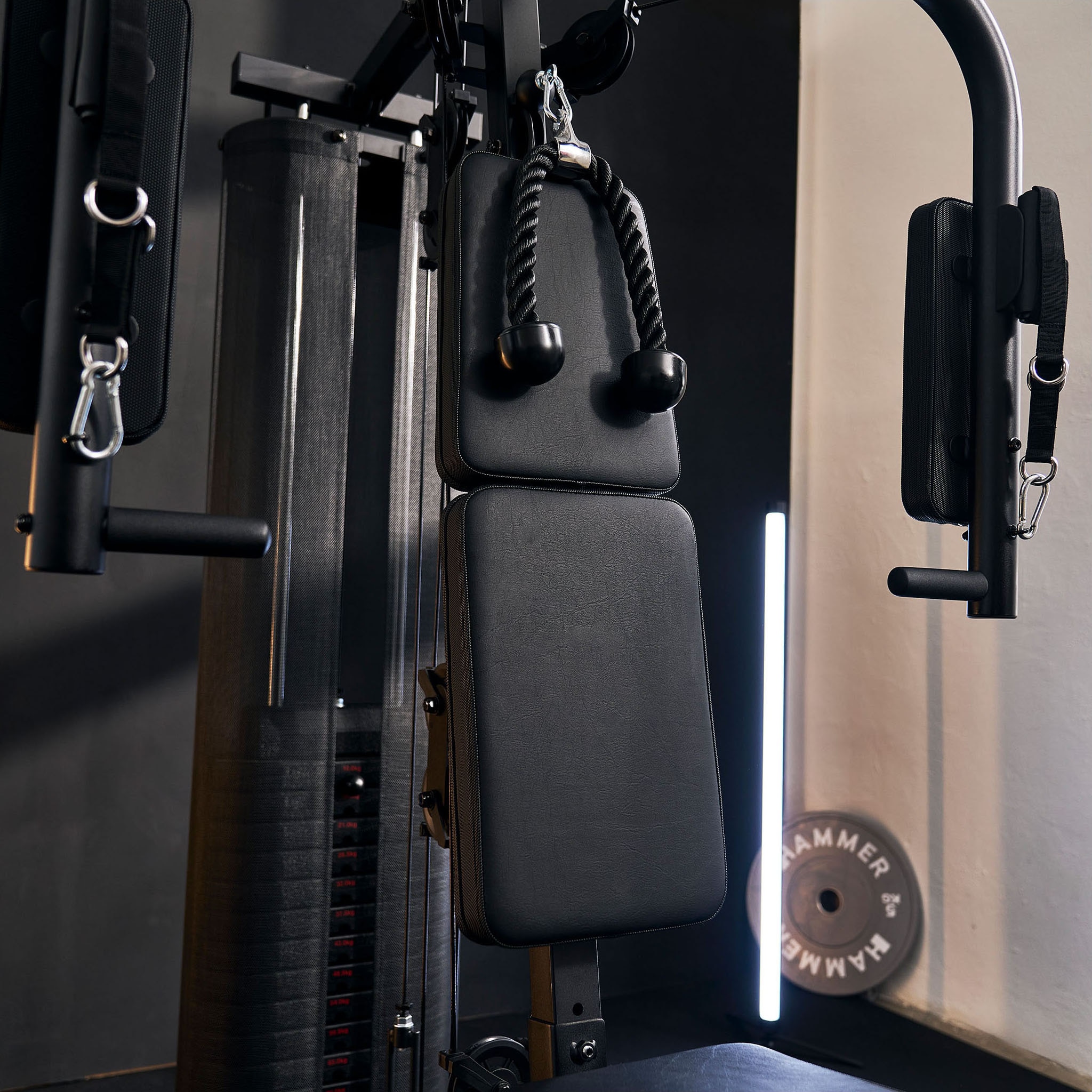 Finnlo by Hammer Kraftstation »Autark 600« 16 Gewichtsblöcke Butterflystange, Latzug, Ruderfunktion und mehr,  max. Benutzergewicht 120 kg, max. Trainingsgewicht 80 kg