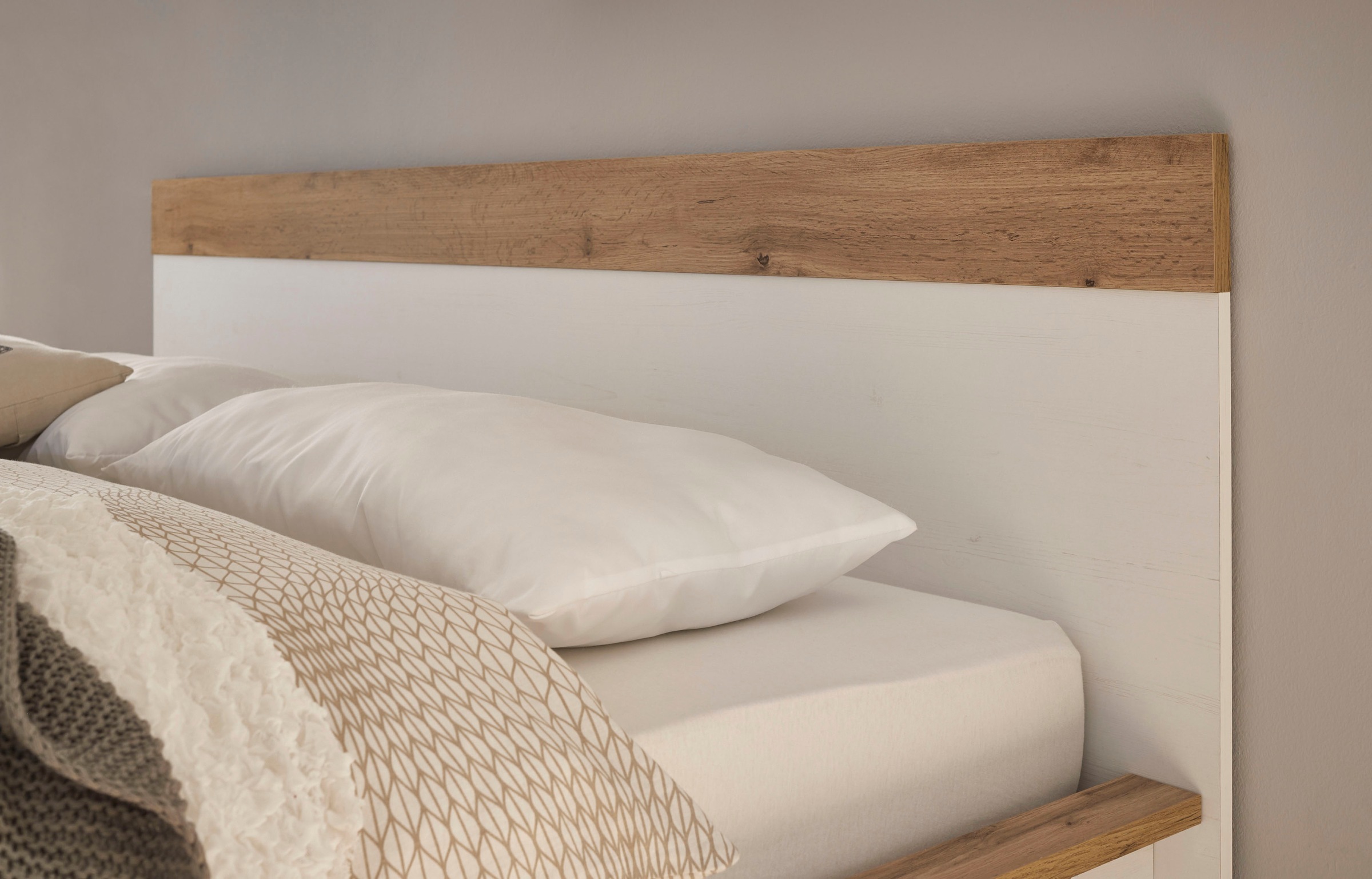 OTTO home Schlafzimmer-Set »Westminster« Bett Liegefläche 180/200cm und 2 Nachtkommoden