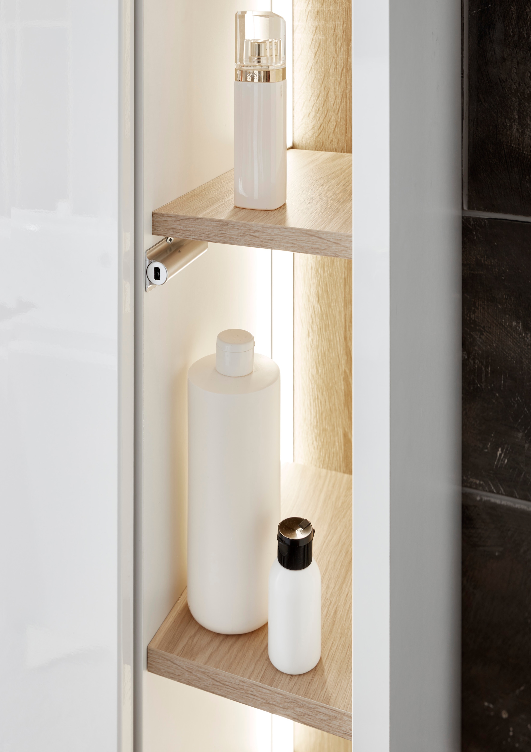 Home affaire Badmöbel-Set »Studio Line, Bad im modernen Design, 5-teiliges Badezimmer« 5 Stk. tlg.