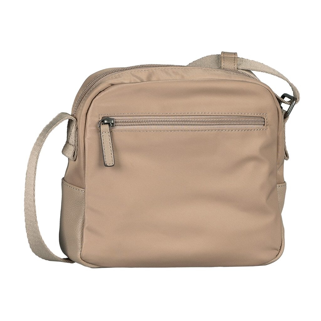 TOM TAILOR Umhängetasche »Viene« fein genarbtes Lederimitat trifft auf leichtes Nylon mit feinem Logo