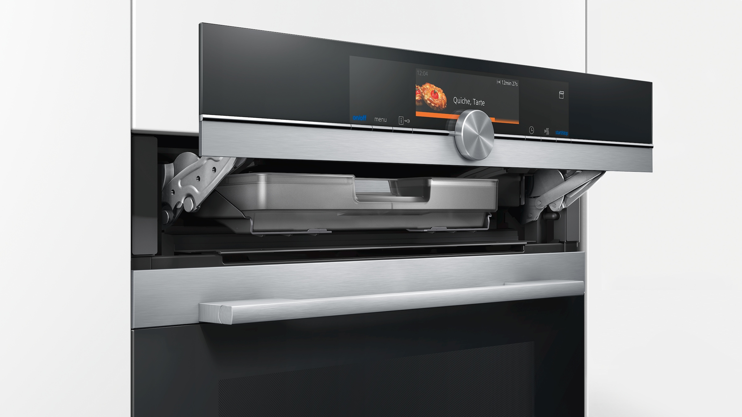 SIEMENS Dampfbackofen iQ700 »HS658GXS7«, mit 3-fach-Teleskopauszug, ecoClean Plus