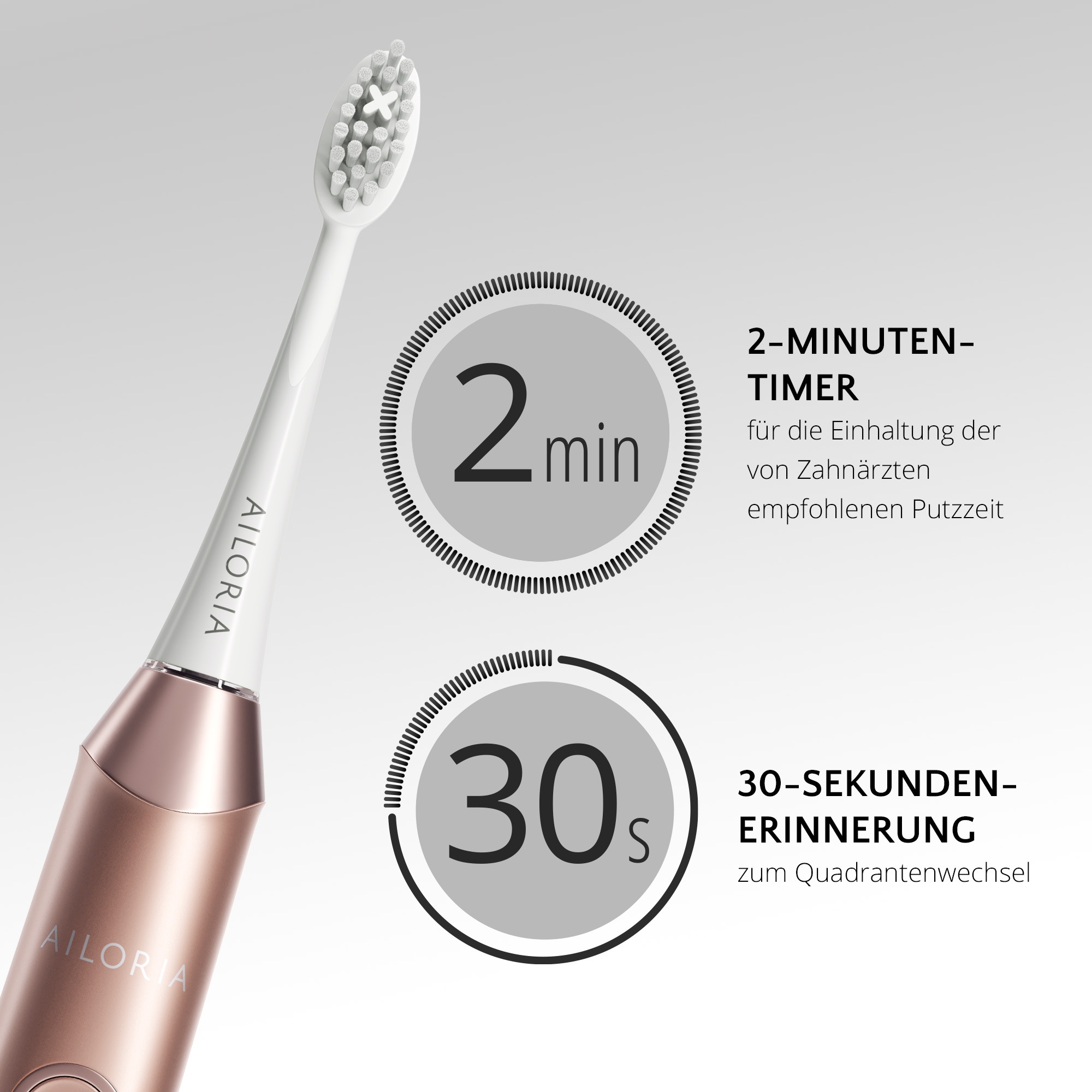 AILORIA Schallzahnbürste »USB-Schallzahnbürste Limited Edition SHINE BRIGHT«