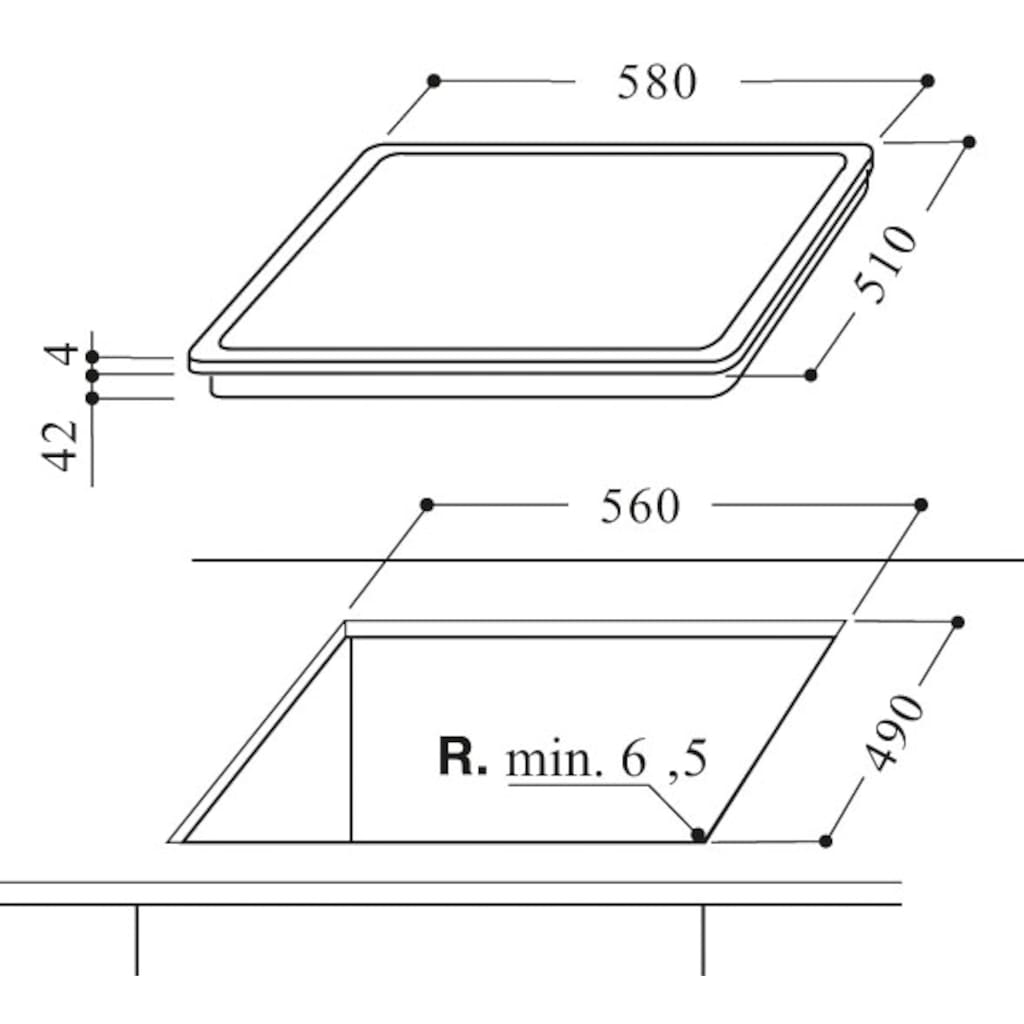 BAUKNECHT Backofen-Set »BAKO ISLAND«, BAR2 KH8V2 IN, mit 2-fach-Teleskopauszug, Hydrolyse