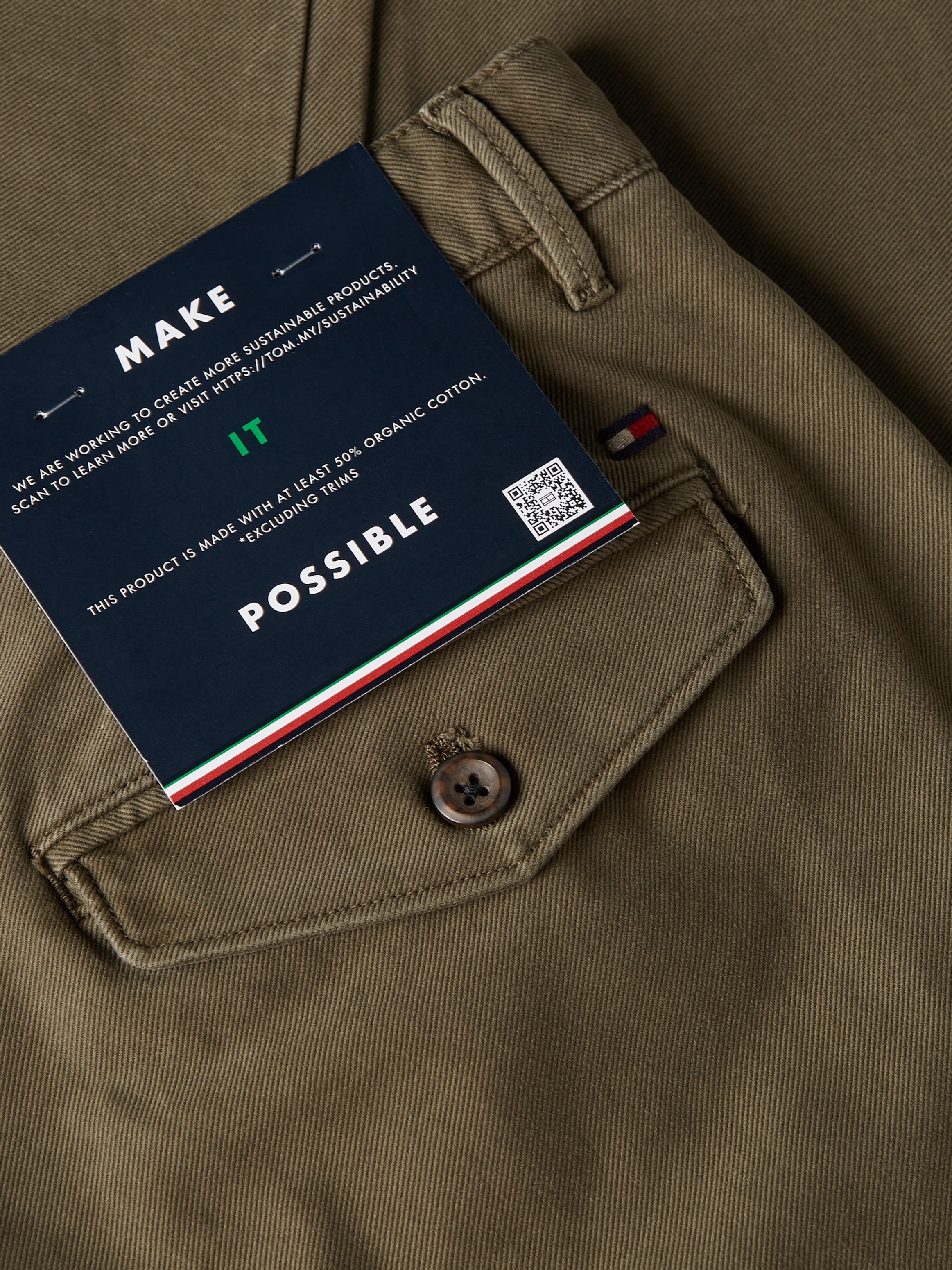 Tommy Hilfiger Chinohose »CHINO CHELSEA GABARDINE GMD«  mit Logostickerei auf der Hintertasche