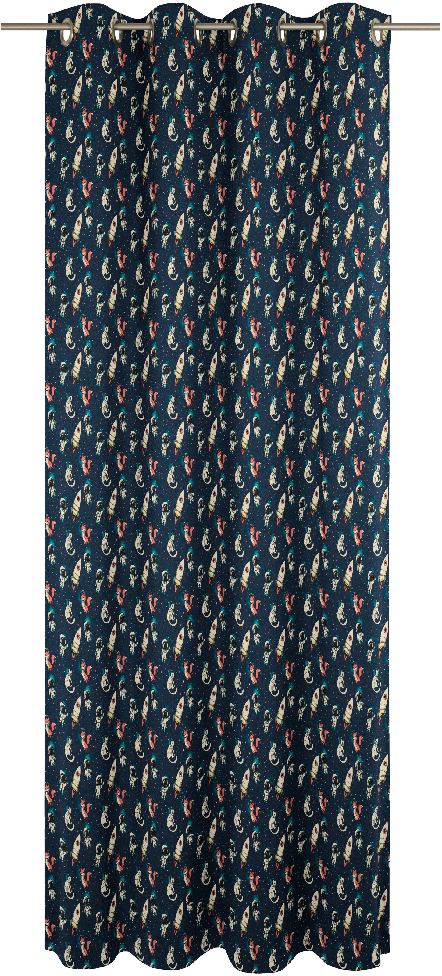 Adam Vorhang »Space« Ösen 1 Stk. tlg. aus 100% Bio-Baumwolle