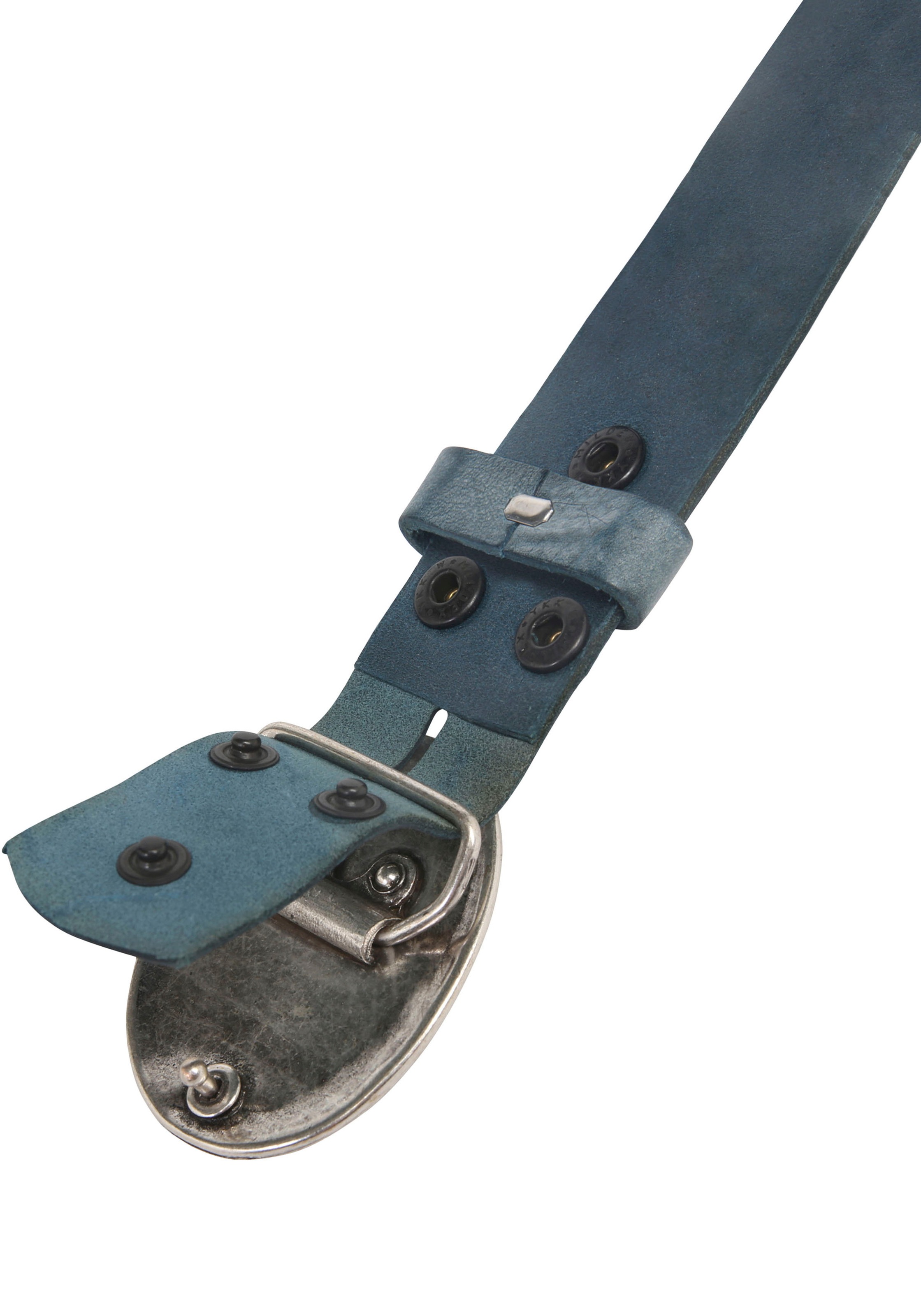 Rettungsring Gürtel Ledergürtel mit austauschbarer Schließe »Blume Schnörkel«