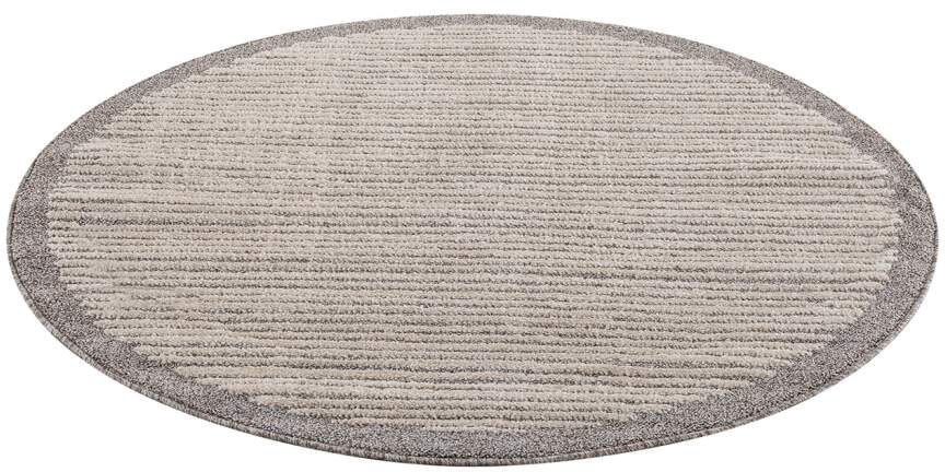 Carpet City Teppich »Art 2231«, rund, 7 mm Höhe, Kurzflor, Streifen-Muster, ideal für Flur & Diele