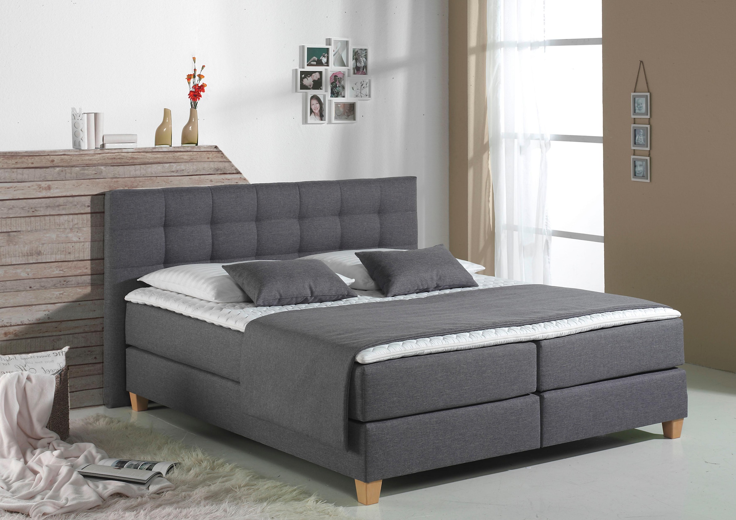 Home affaire Dekokissen "Tommy" Kissen-Plaidset für "Tommy" Boxspringbett