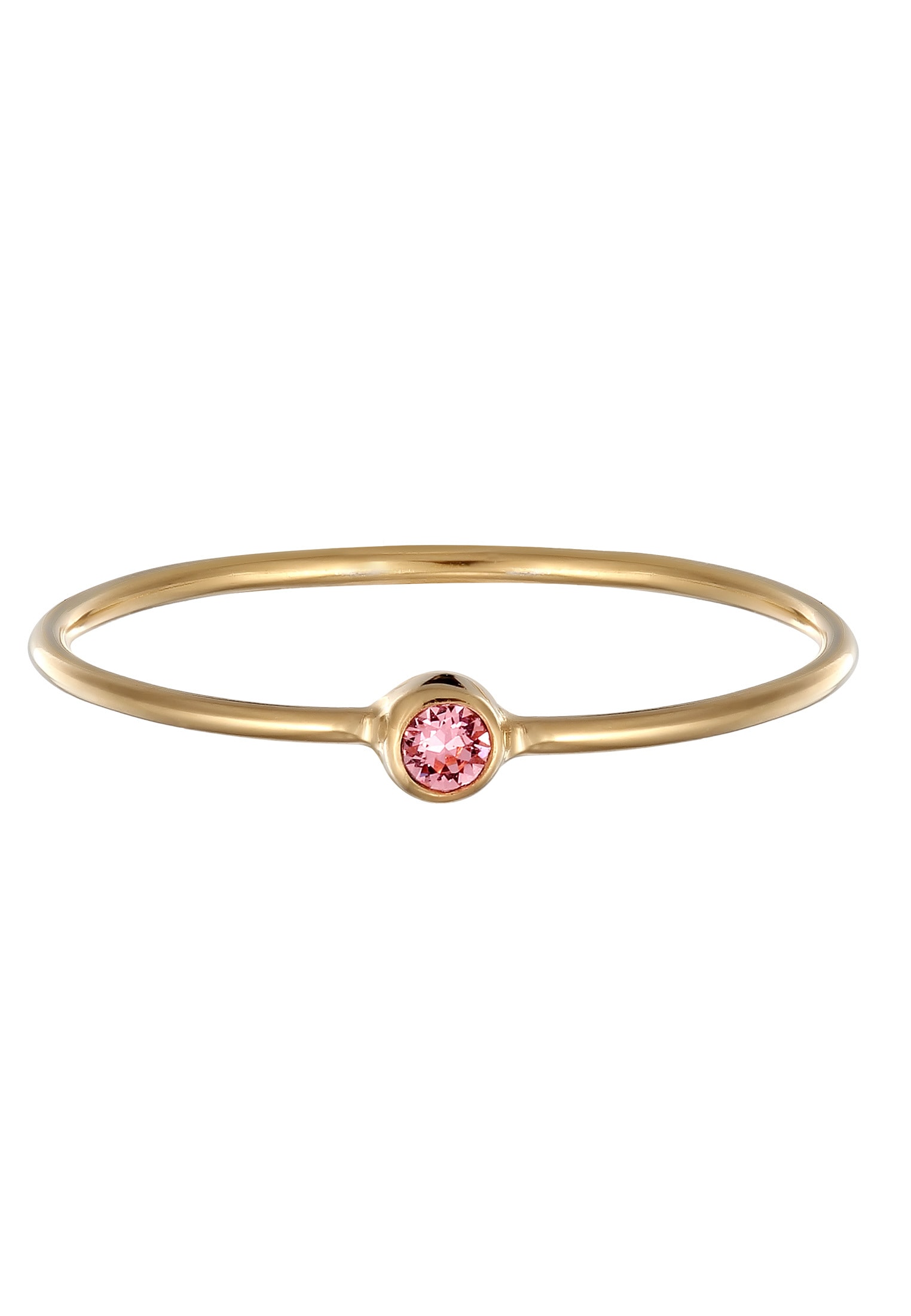 Elli Silberring »Ring Stacking Kristalle 925 Silber Vergoldet«
