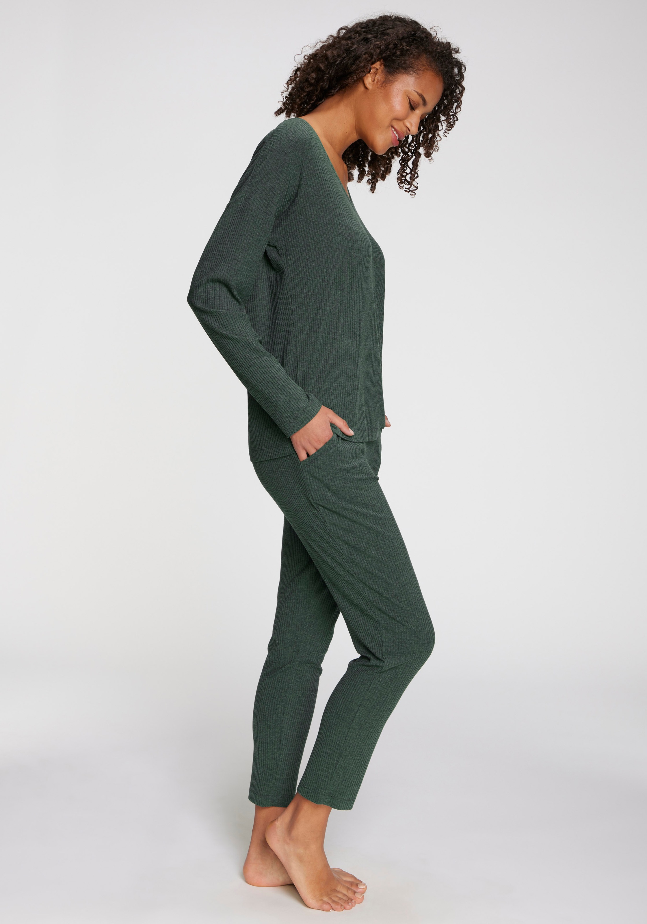 s.Oliver Longsleeve, Aus weicher Rippqualität