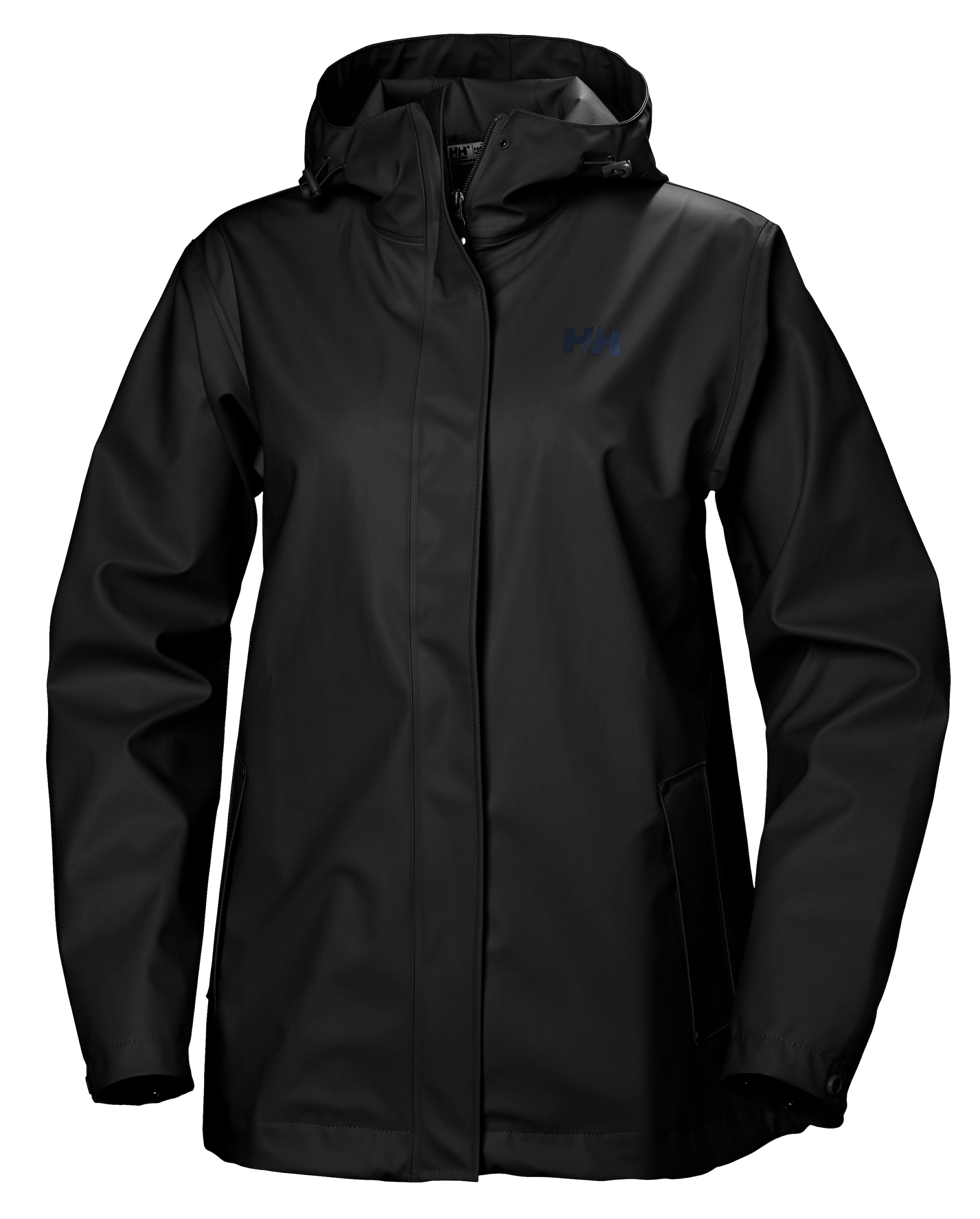 Helly Hansen Regenjacke »W MOSS JACKET« mit Kapuze sportlich, aus PU-Gewebe, wasserdicht, winddicht, mit Kapuze