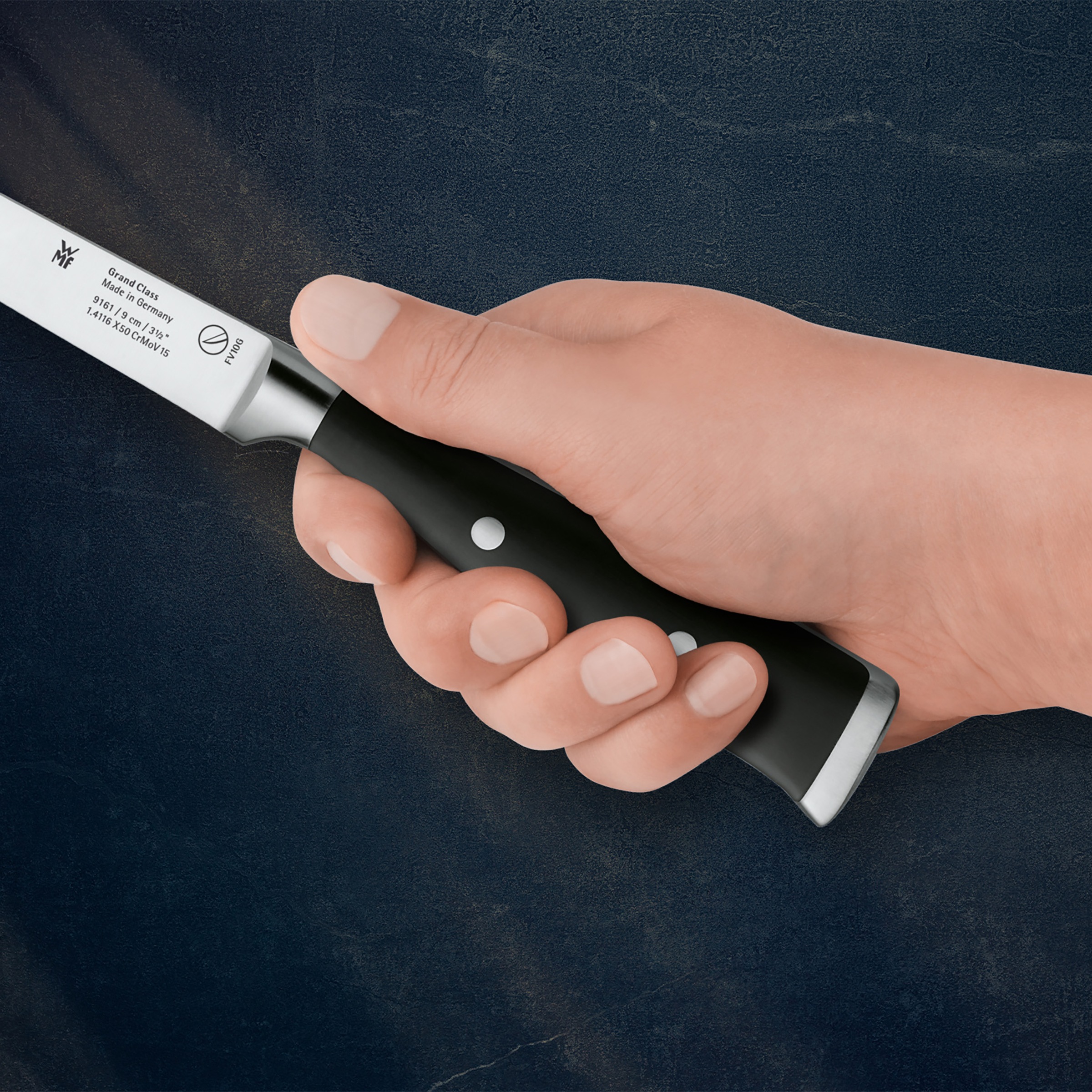 WMF Gemüsemesser »Grand Class«, (1 tlg.), 9 cm, langanhaltende Schärfe, handgeschmiedeter Spezialklingenstahl