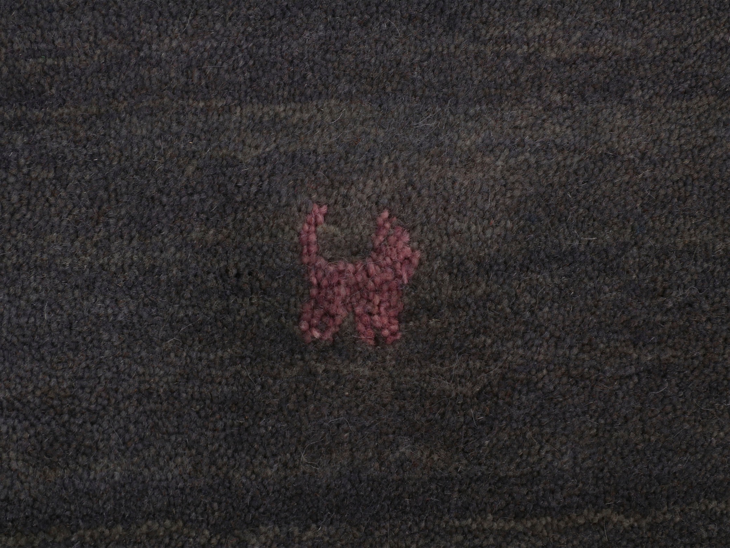 carpetfine Wollteppich »Gabbeh Uni, auch als Läufer und Rund erhältlich«, rechteckig, 15 mm Höhe, reine Wolle, handgewebt, Gabbeh Loom Tiermotiv, große Farbauswahl